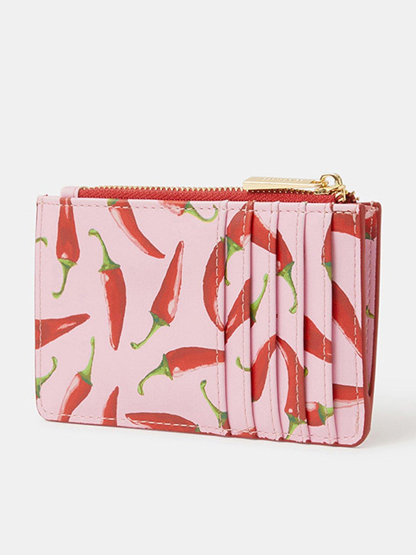 Accessorize Chilli Print Card Holder - Pink | Very