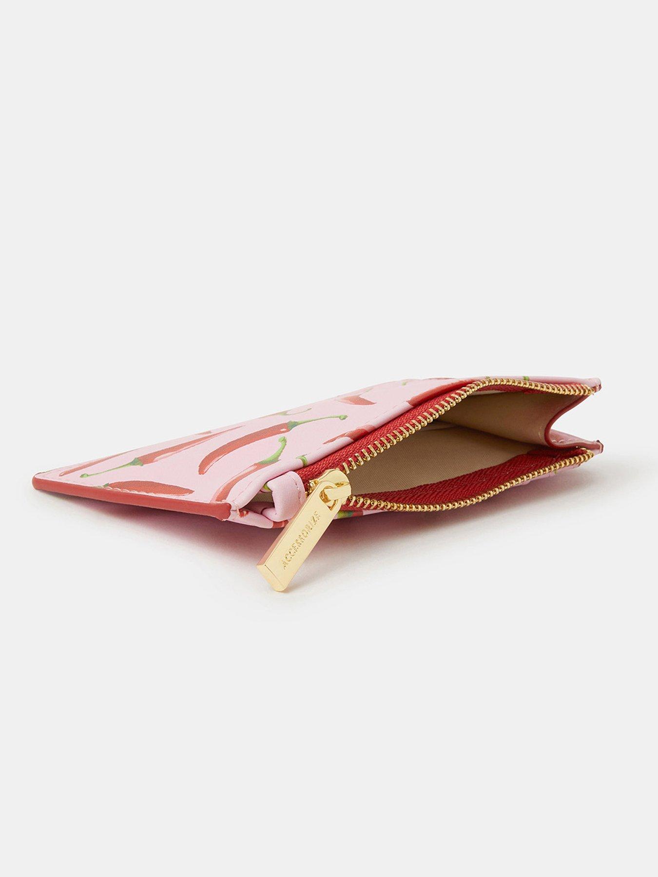 Accessorize Chilli Print Card Holder - Pink | Very