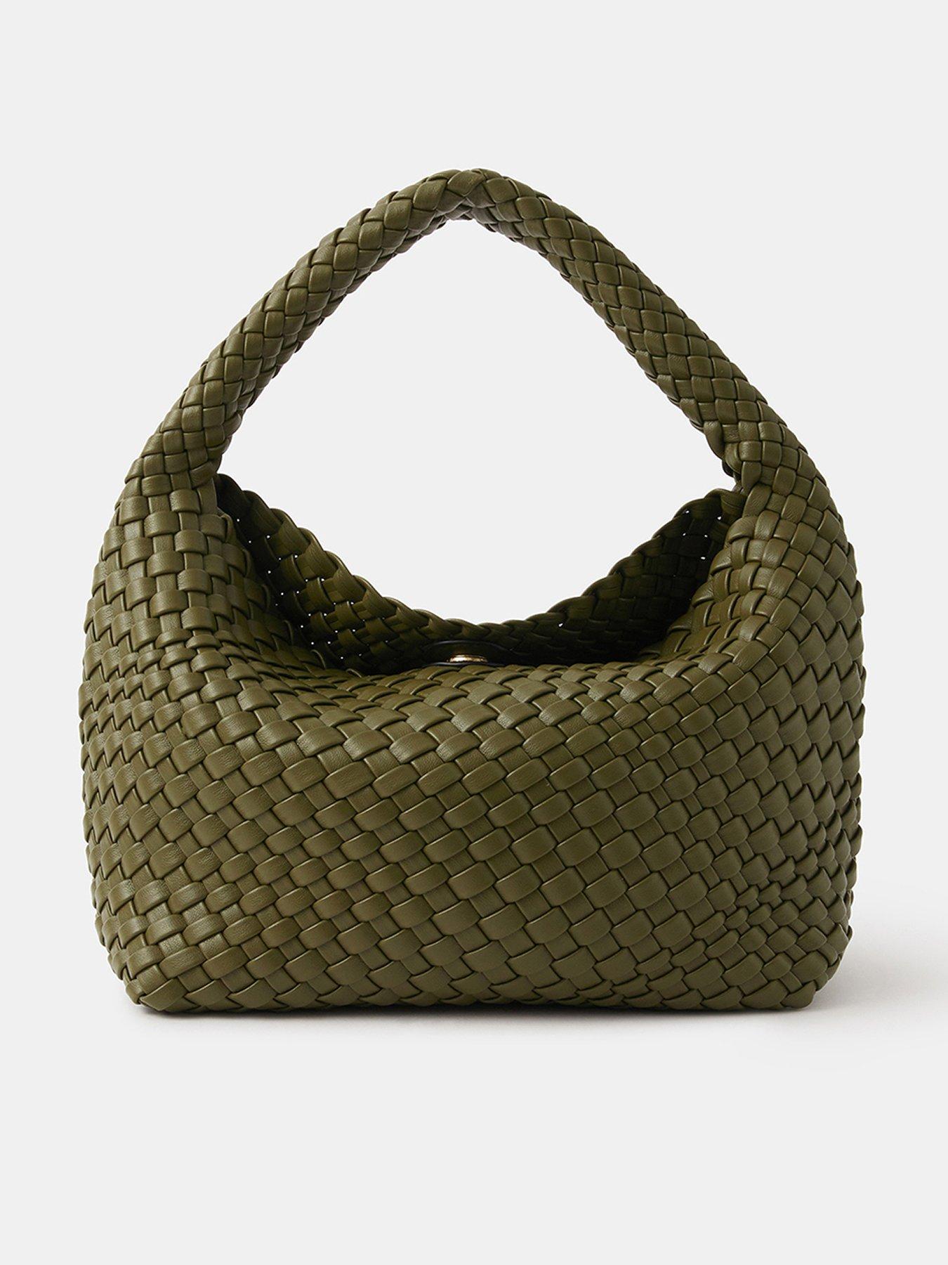undefined Woven Shoulder Bag - Green