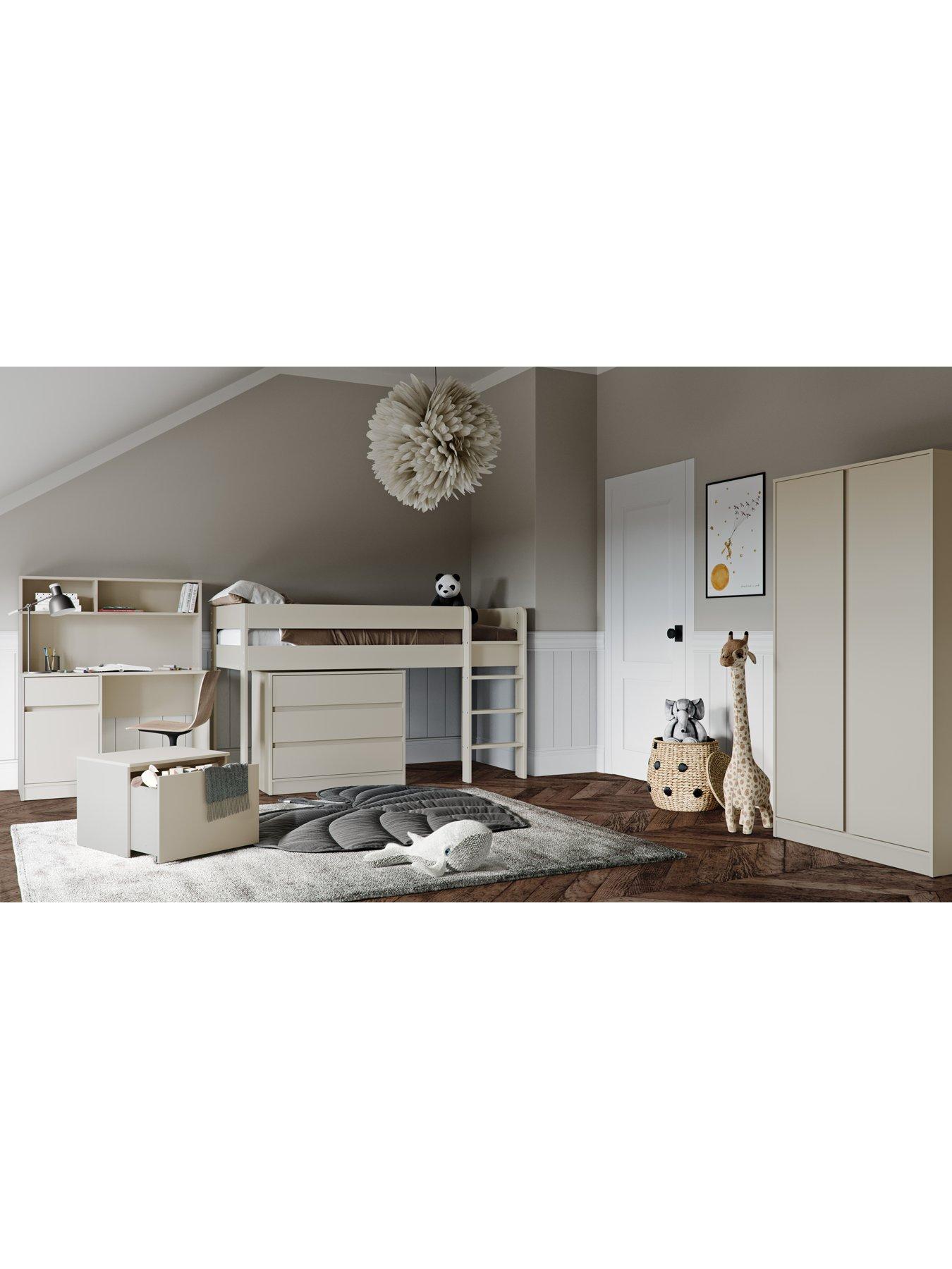 Image 3 of 3 of Little Acorns Kiko Single Midsleeper Bed - Cashmere