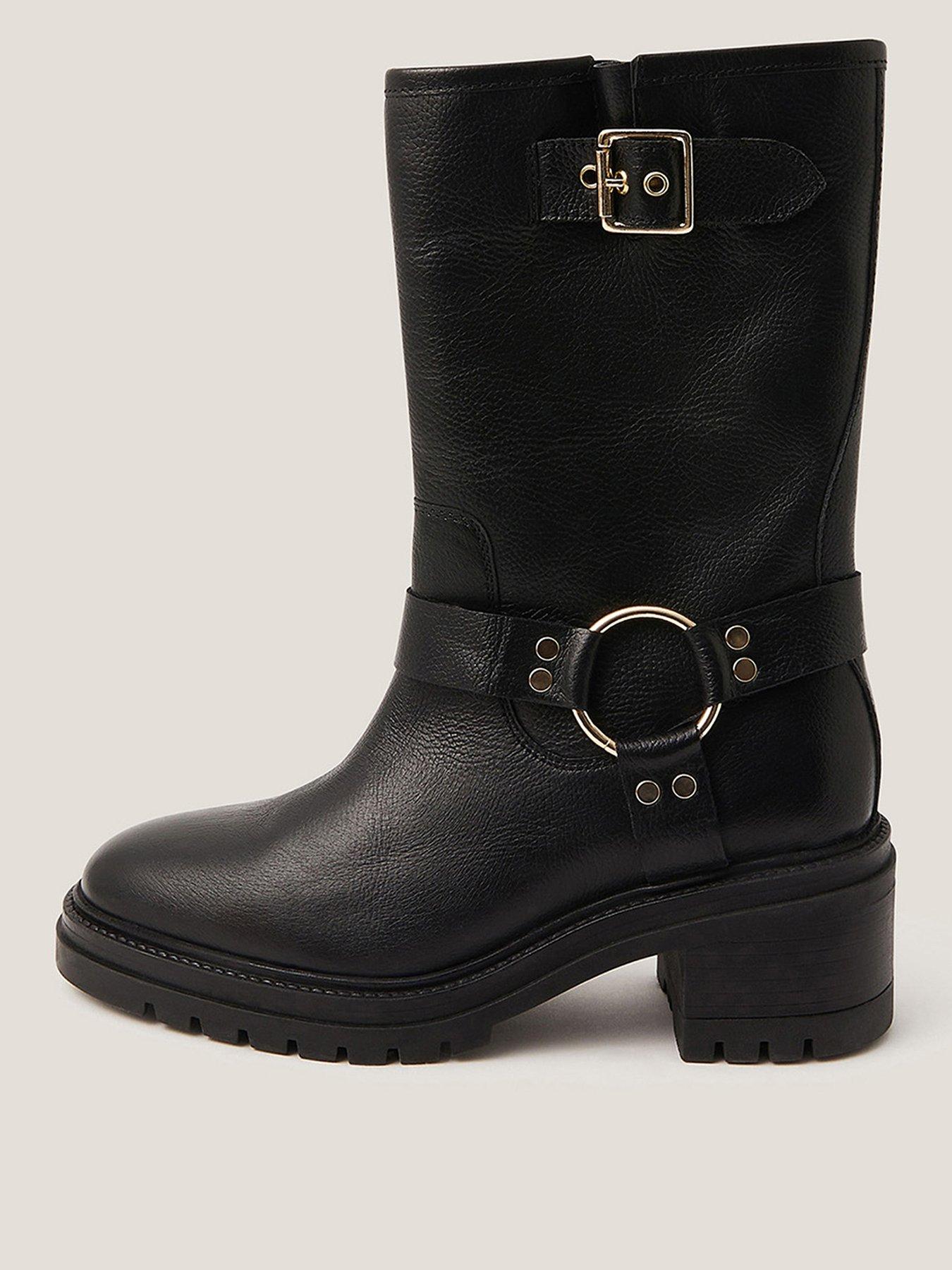 undefined Jade Biker Boot - Black