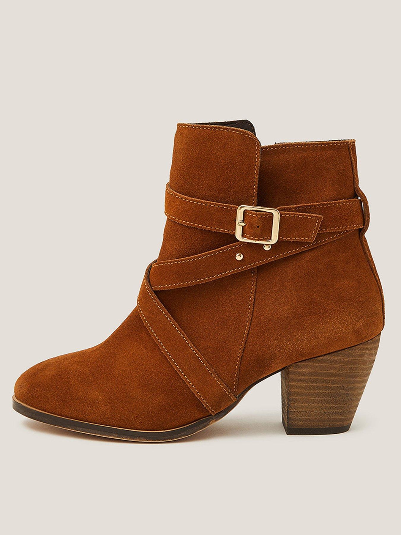 undefined Mika Strap Ankle Boot - Tan