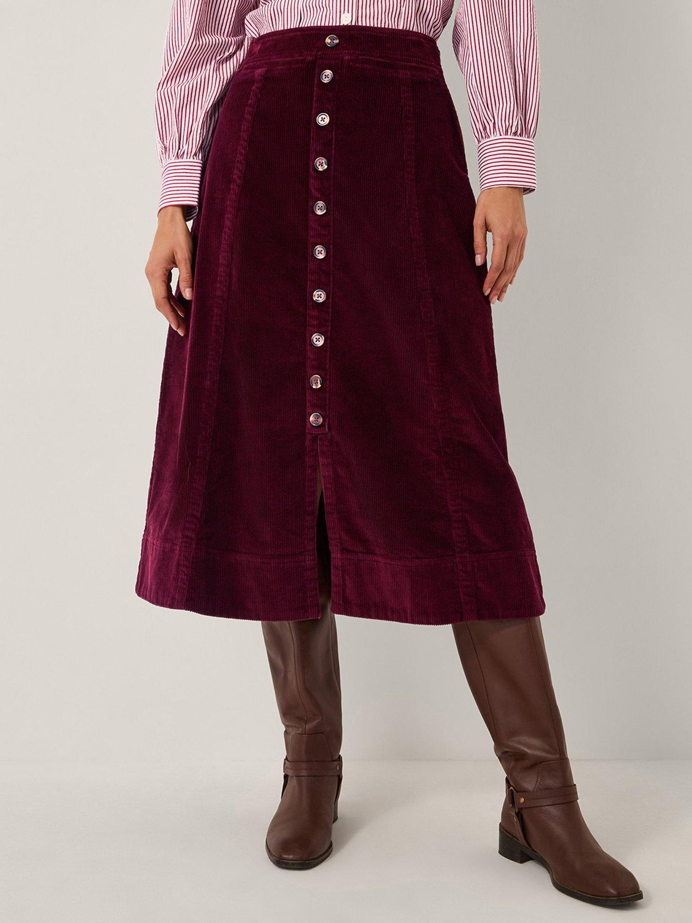 undefined Jamie Button Skirt