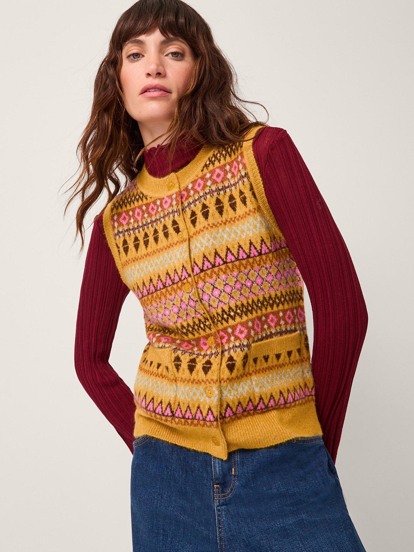 undefined Fleur Fairisle Tank - Ochre