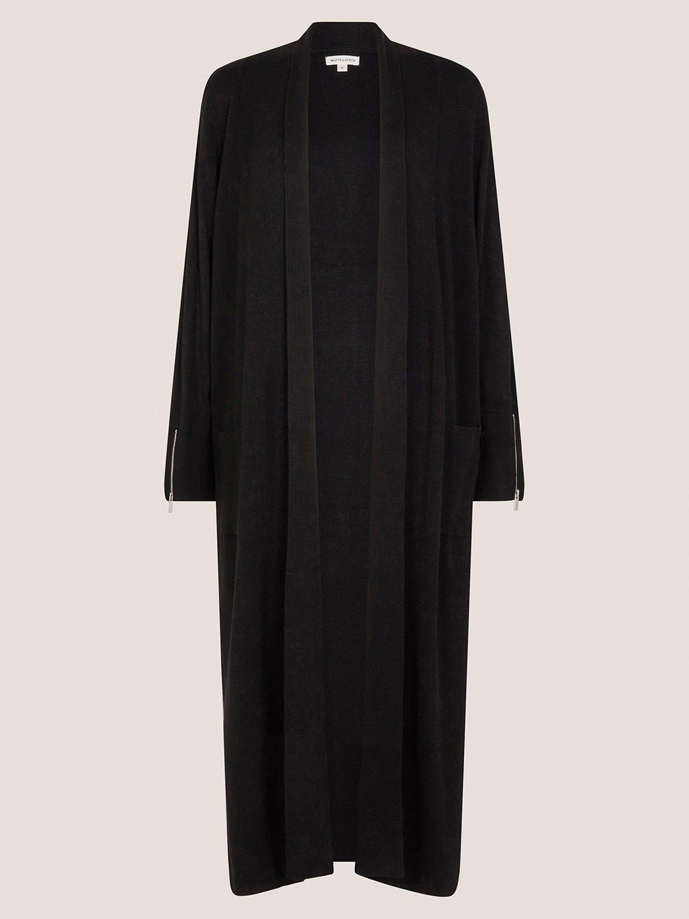 Image 3 of 5 of Monsoon Sade Shawl Coatigan - Black