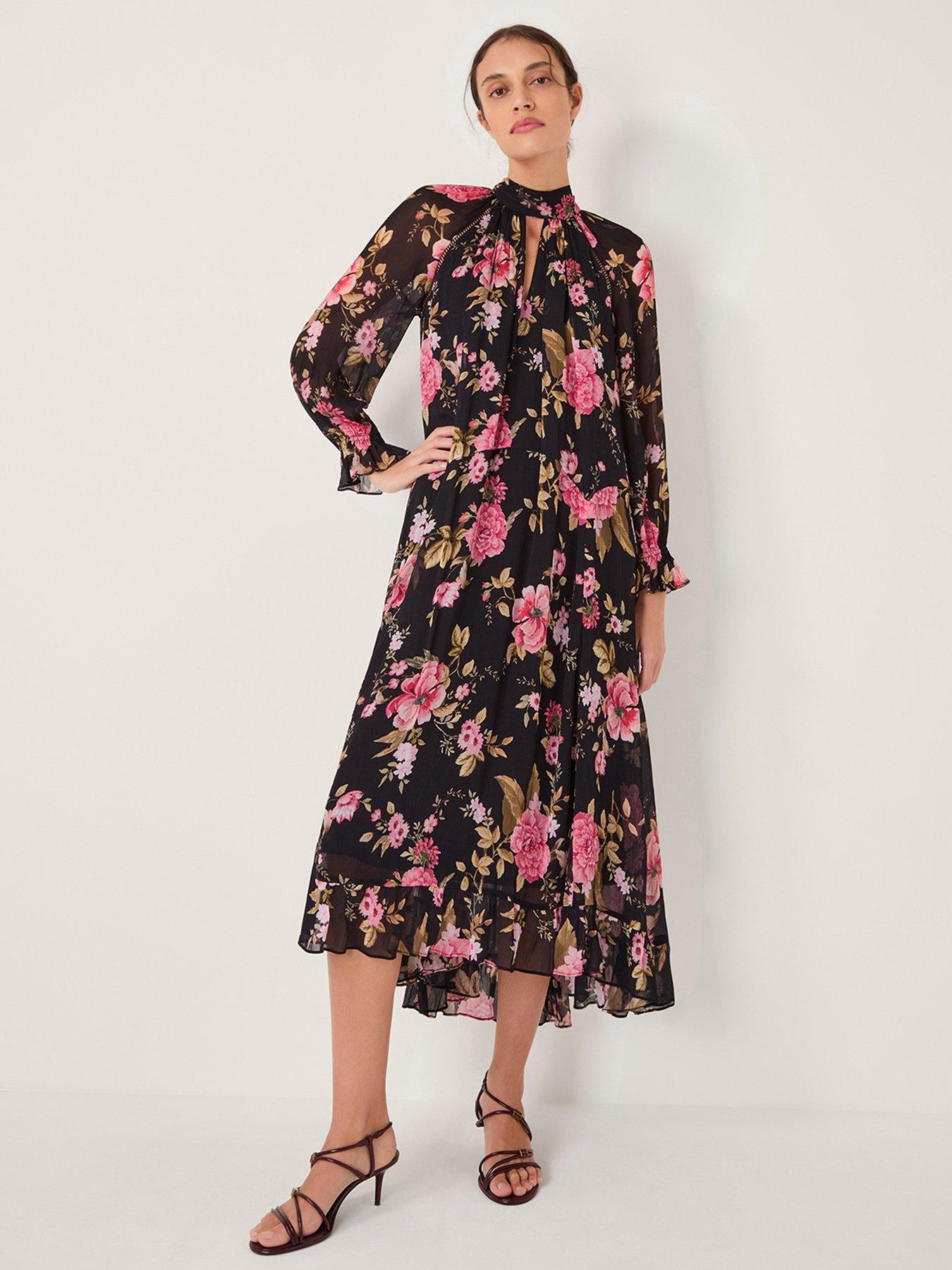 Monsoon Mariel Trapeze Dress - Black