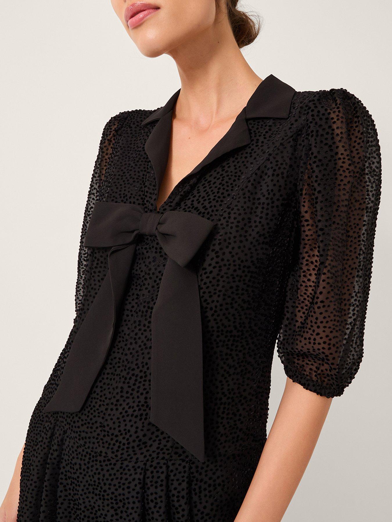 Image 4 of 5 of Monsoon Mae Devoree Dress - Black