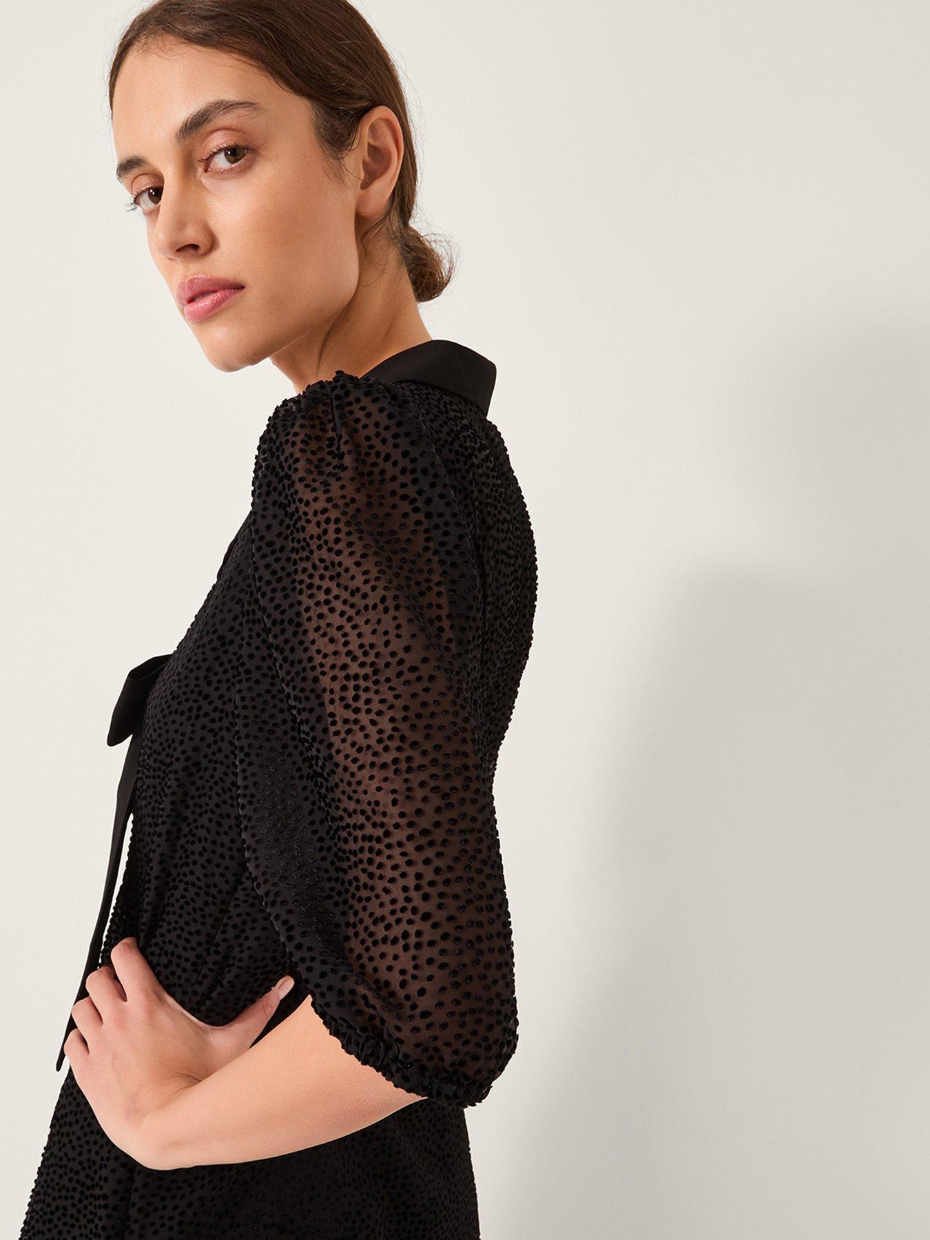 Image 5 of 5 of Monsoon Mae Devoree Dress - Black