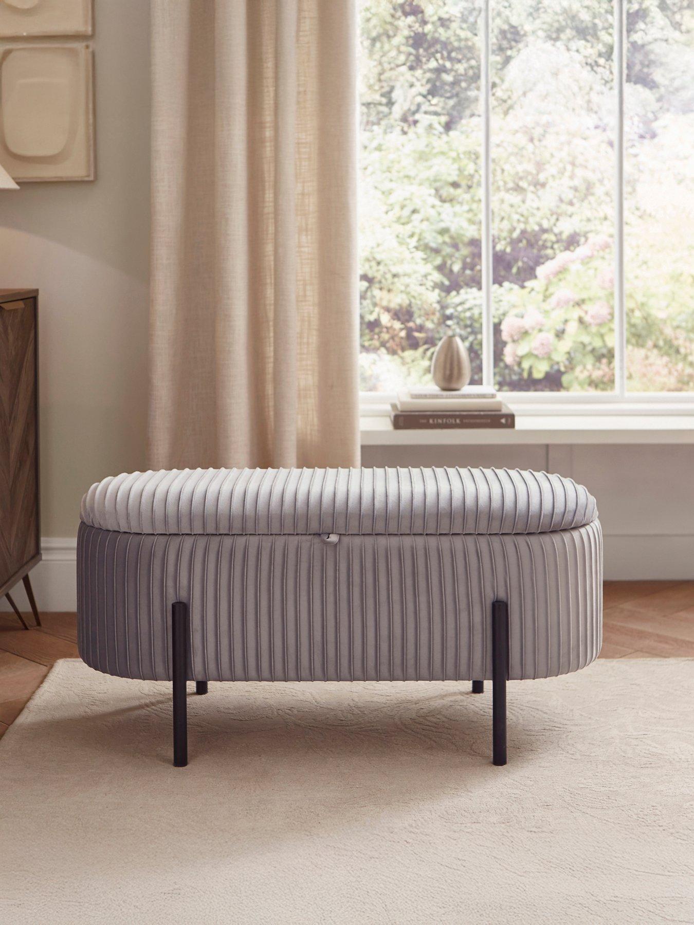 GFW Sadie Pleated Ottoman