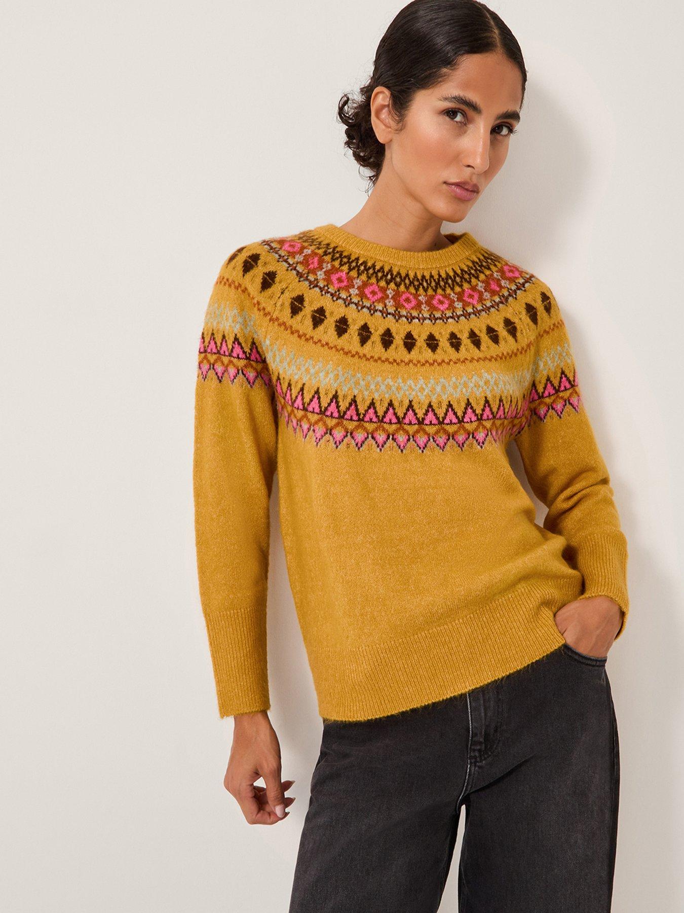 undefined Fran Fairisle Jumper - Ochre
