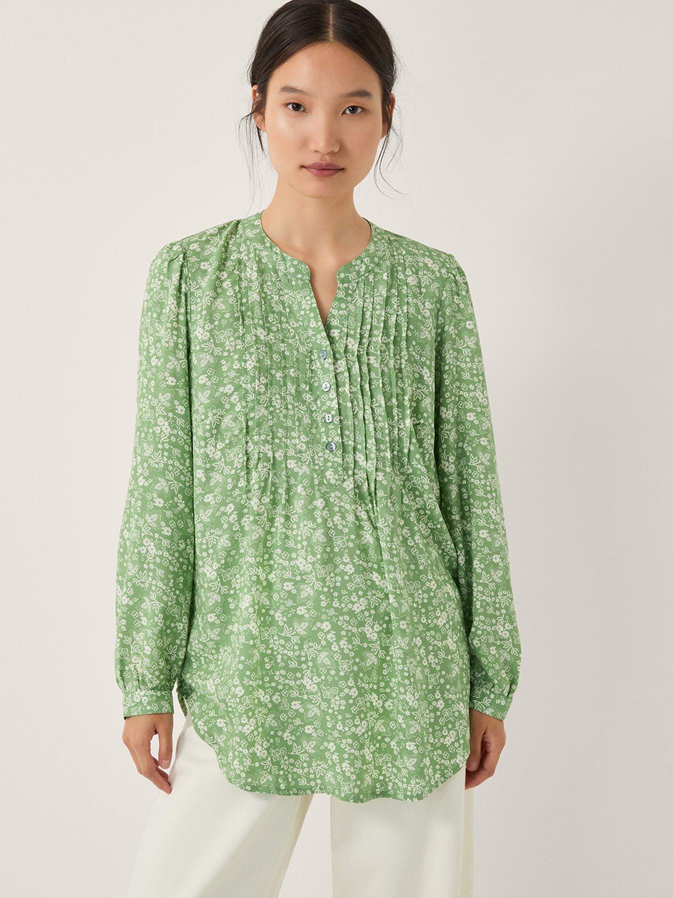 Monsoon Tortie Print Top - Green
