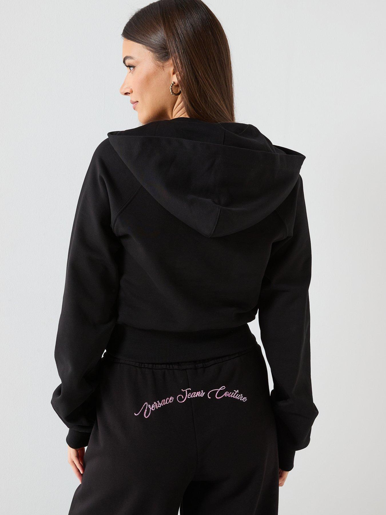 Image 2 of 5 of Versace Jeans Couture Butterfly Logo Hoodie - Black