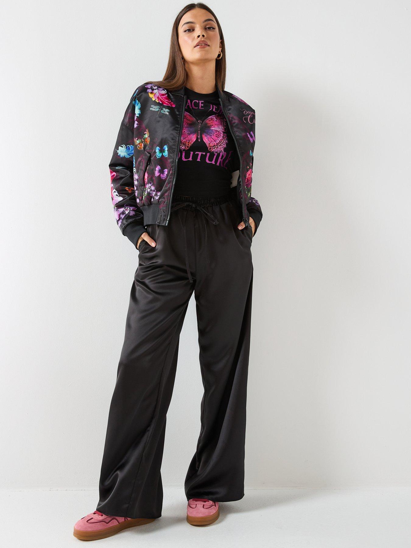 Image 3 of 6 of Versace Jeans Couture Printed Butterfly Bomber Jacket - Multi