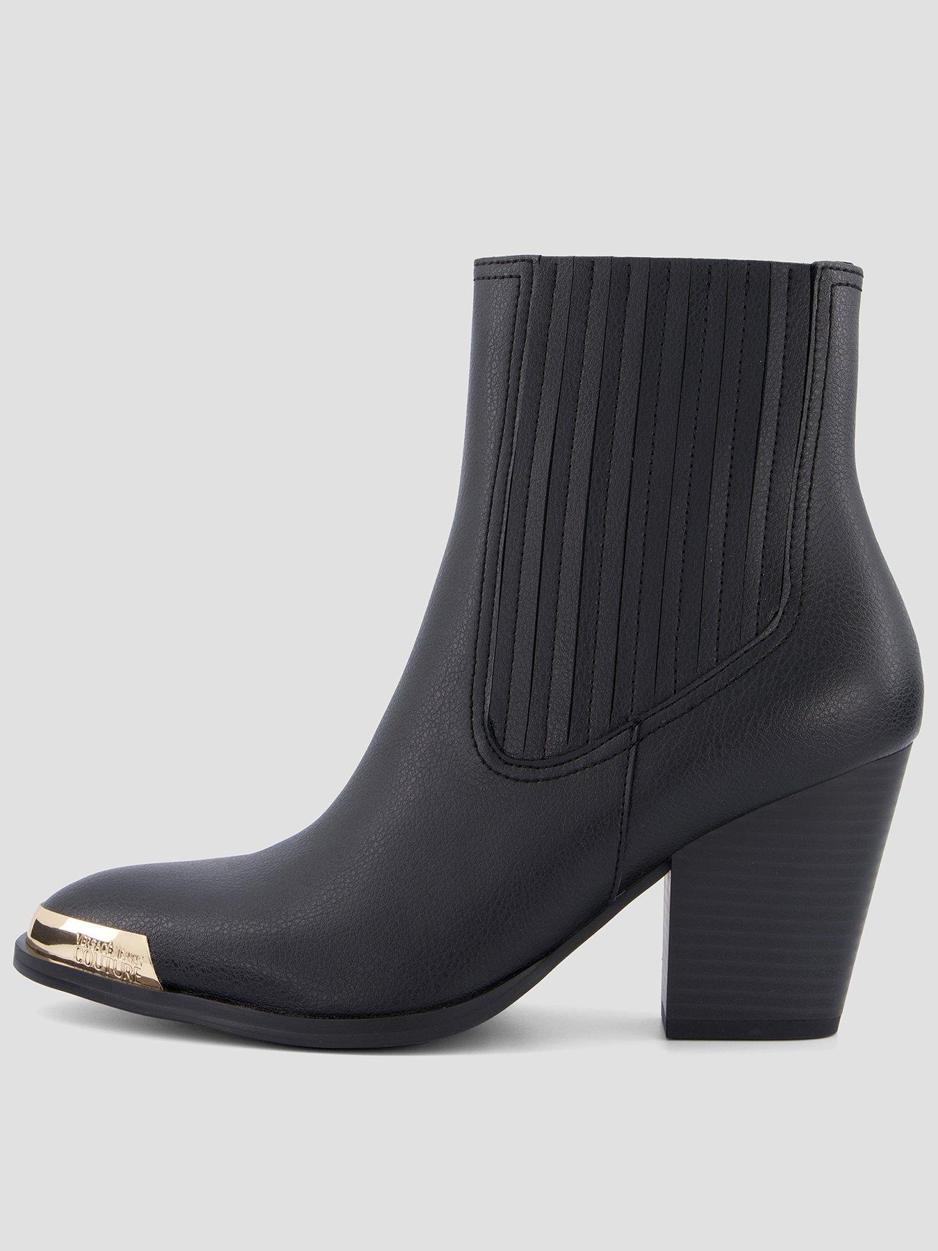 Versace Jeans Couture Camperos Western Boots - Black