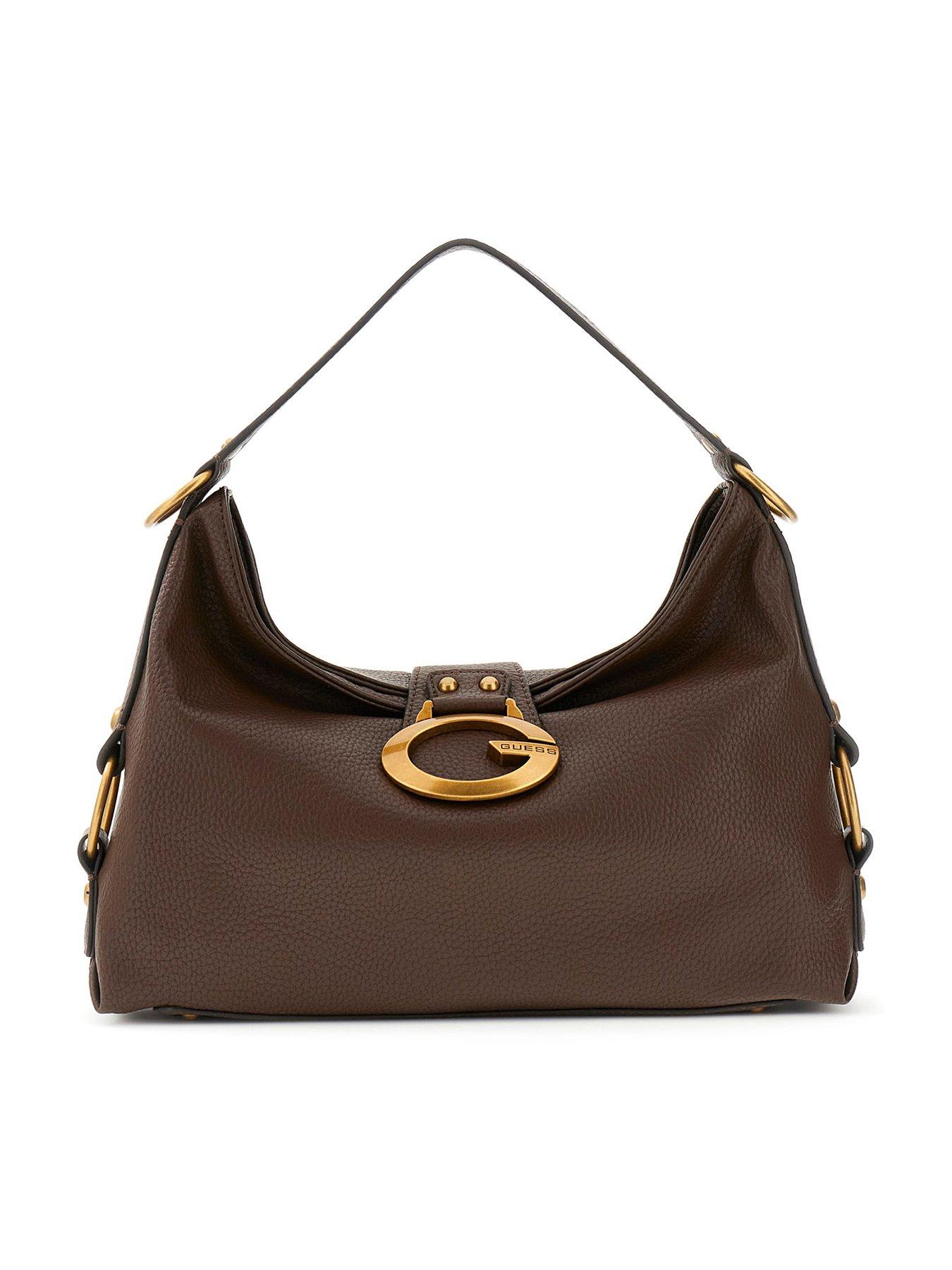 Image 1 of 5 of Guess Camden Shoulder Bag - Brown