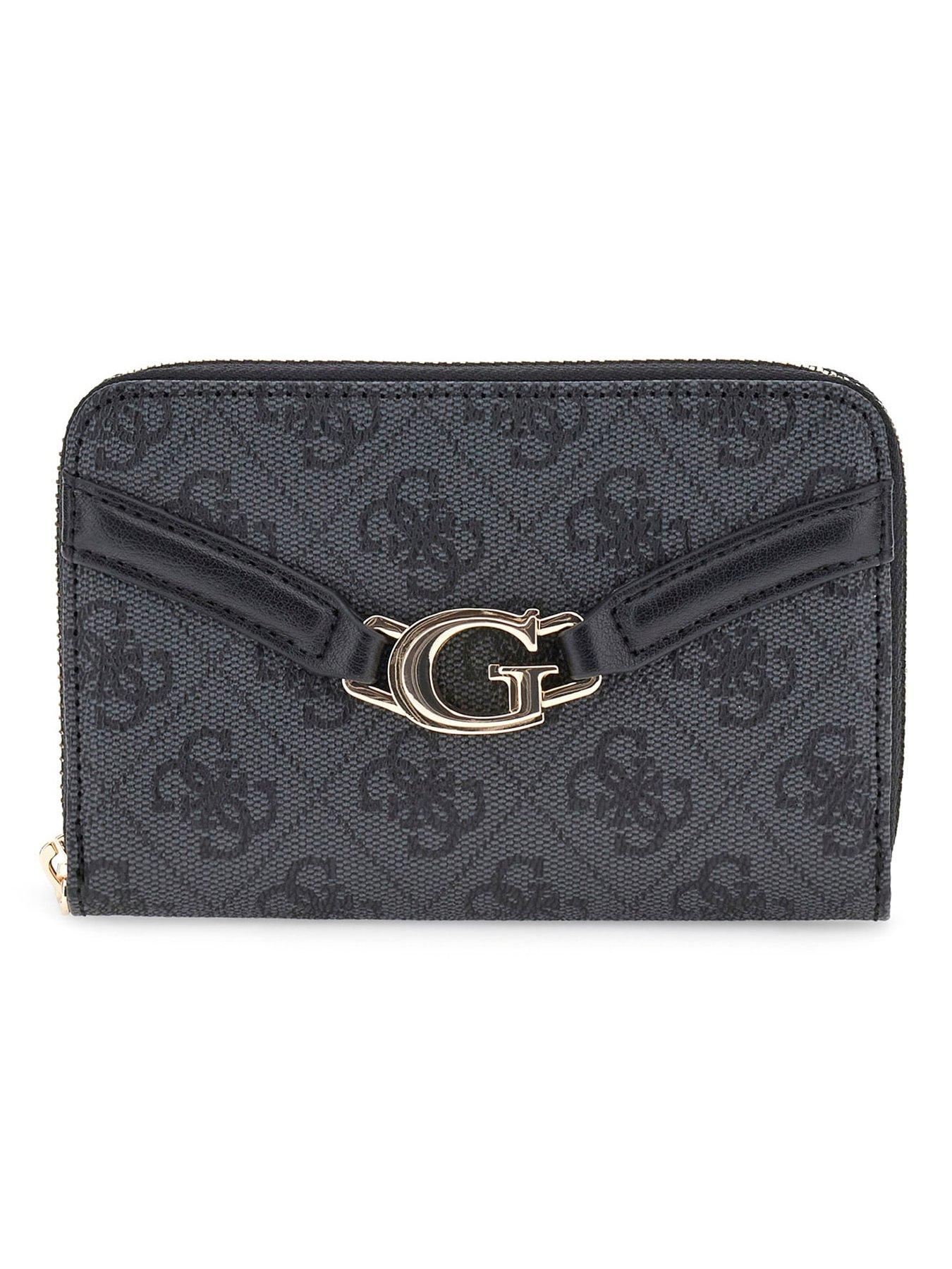 Guess Dea Medium Zip Around Wallet - Black