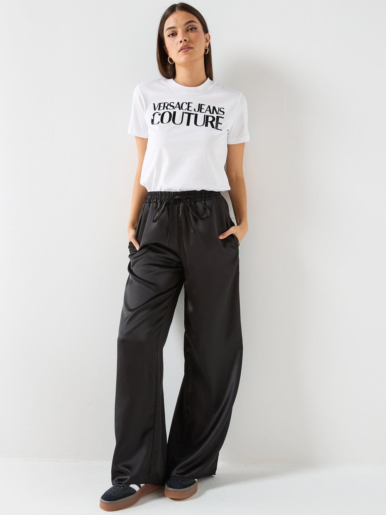 Image 5 of 5 of Versace Jeans Couture Logo Patent T-Shirt - White