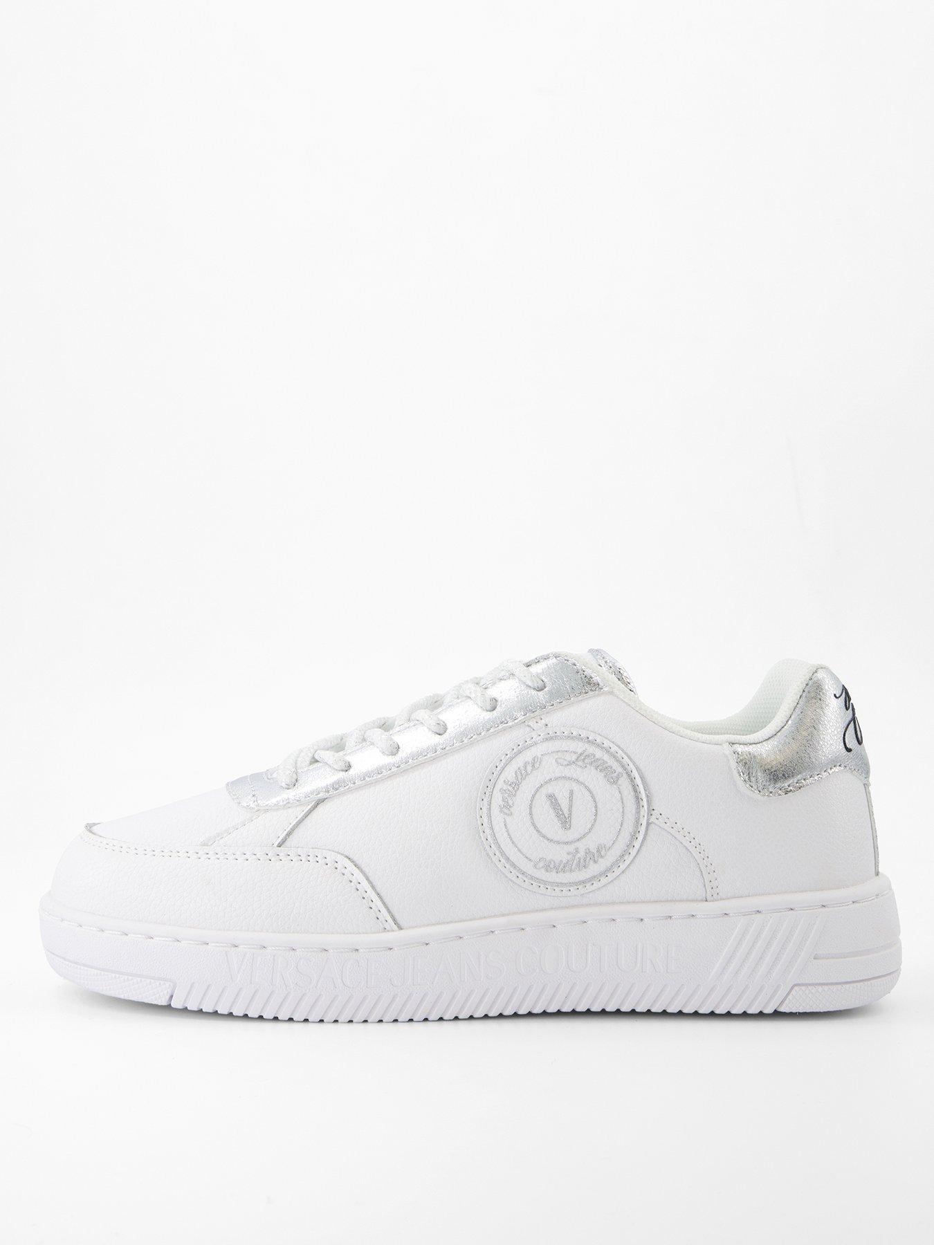 Versace Jeans Couture Fondo Meyssa Emblem Logo Trainers - White