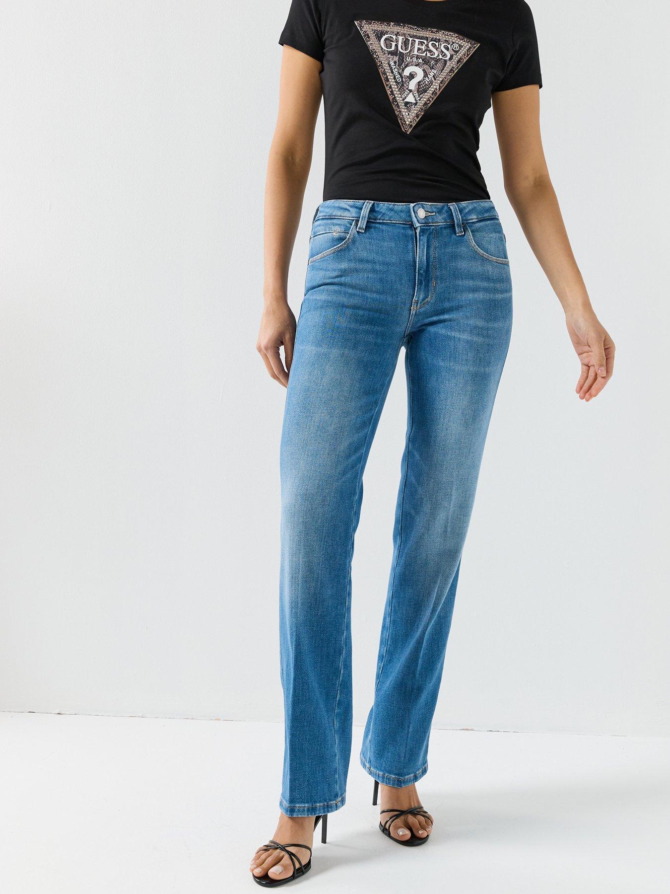 Guess Sexy Straight Jean, Blue, Size 26, Women