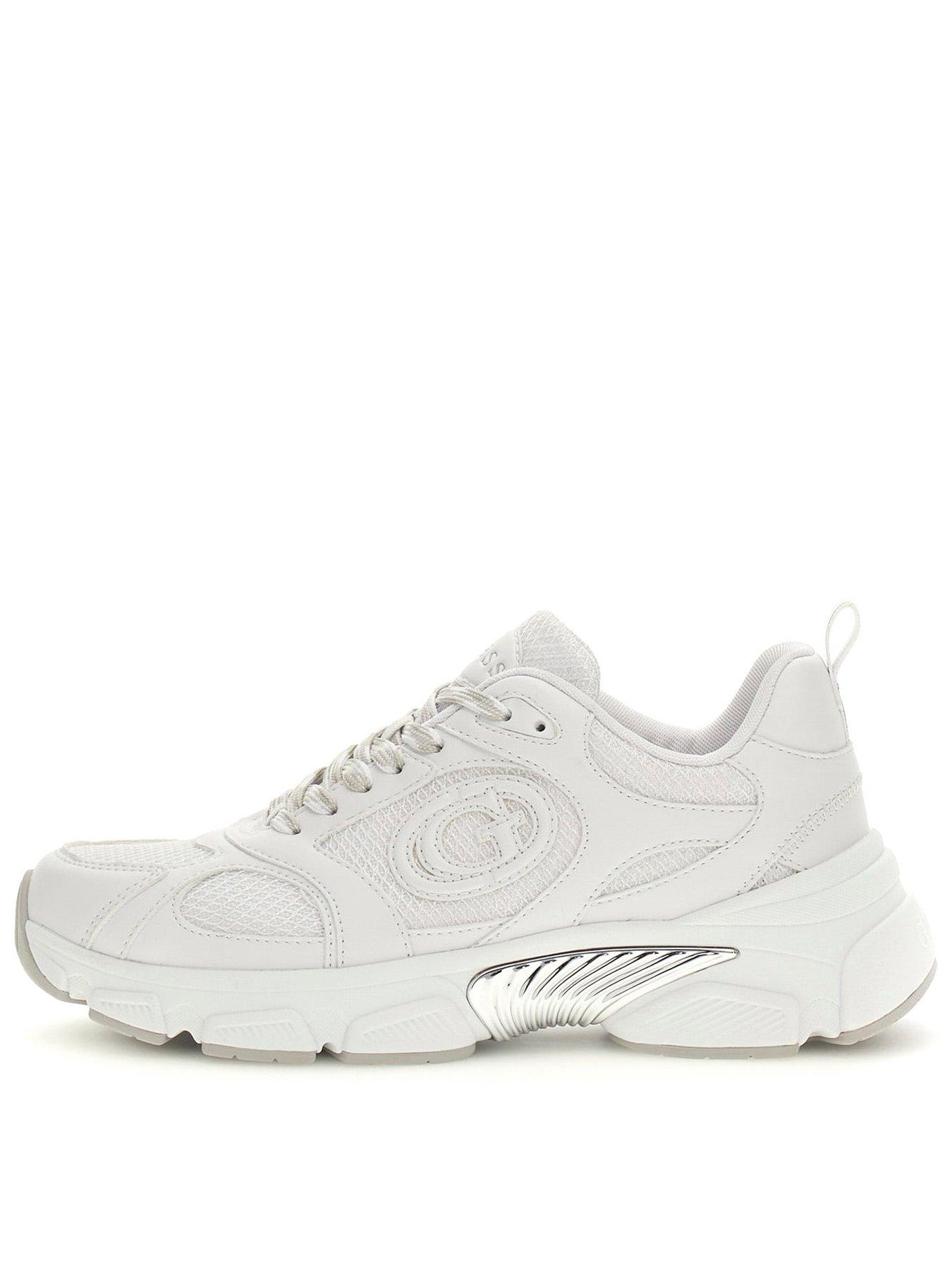 Guess Ibitha Laminated-Insert Running Trainers - White