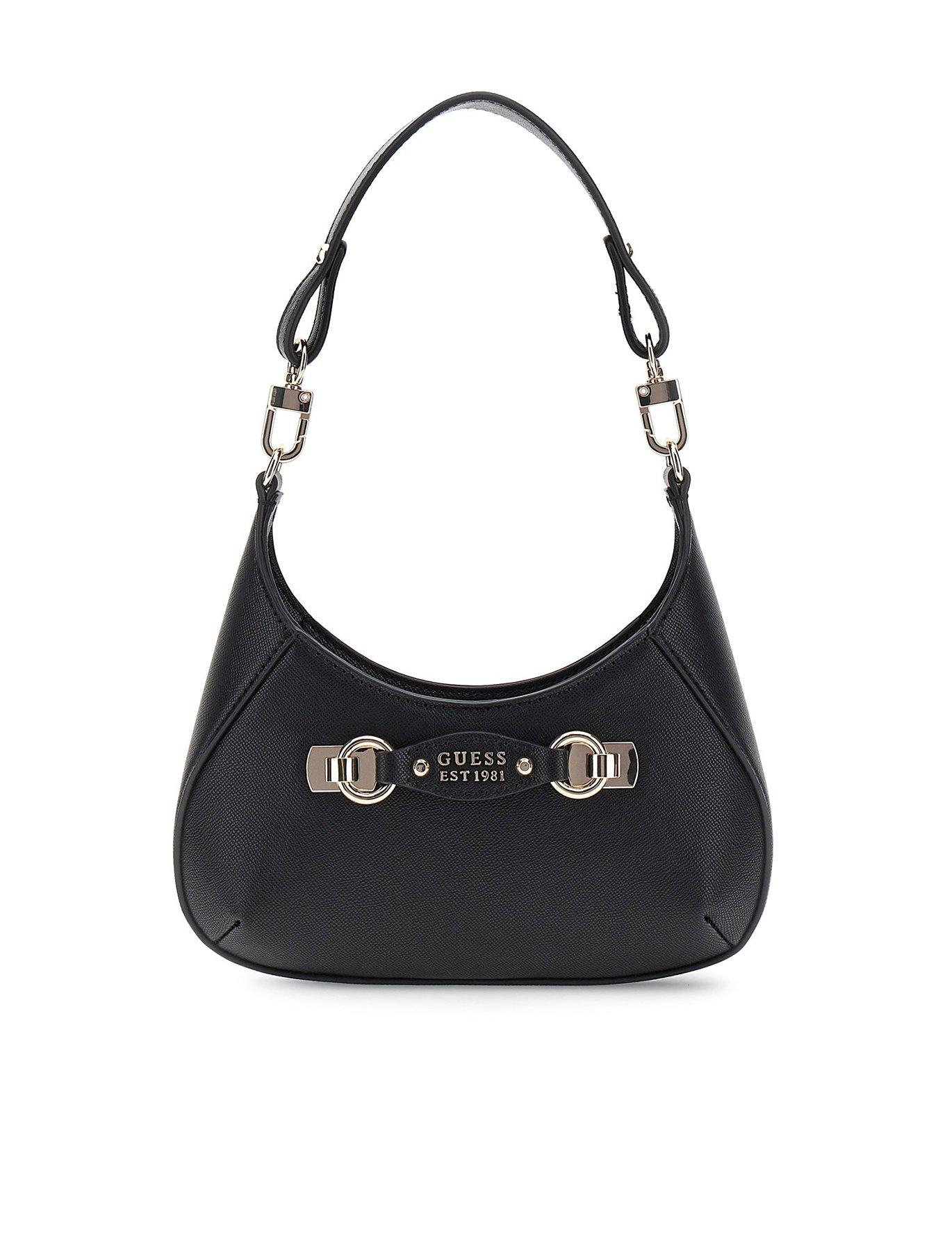 Guess Mimina Mini Top Zip Crossbody Bag - Black