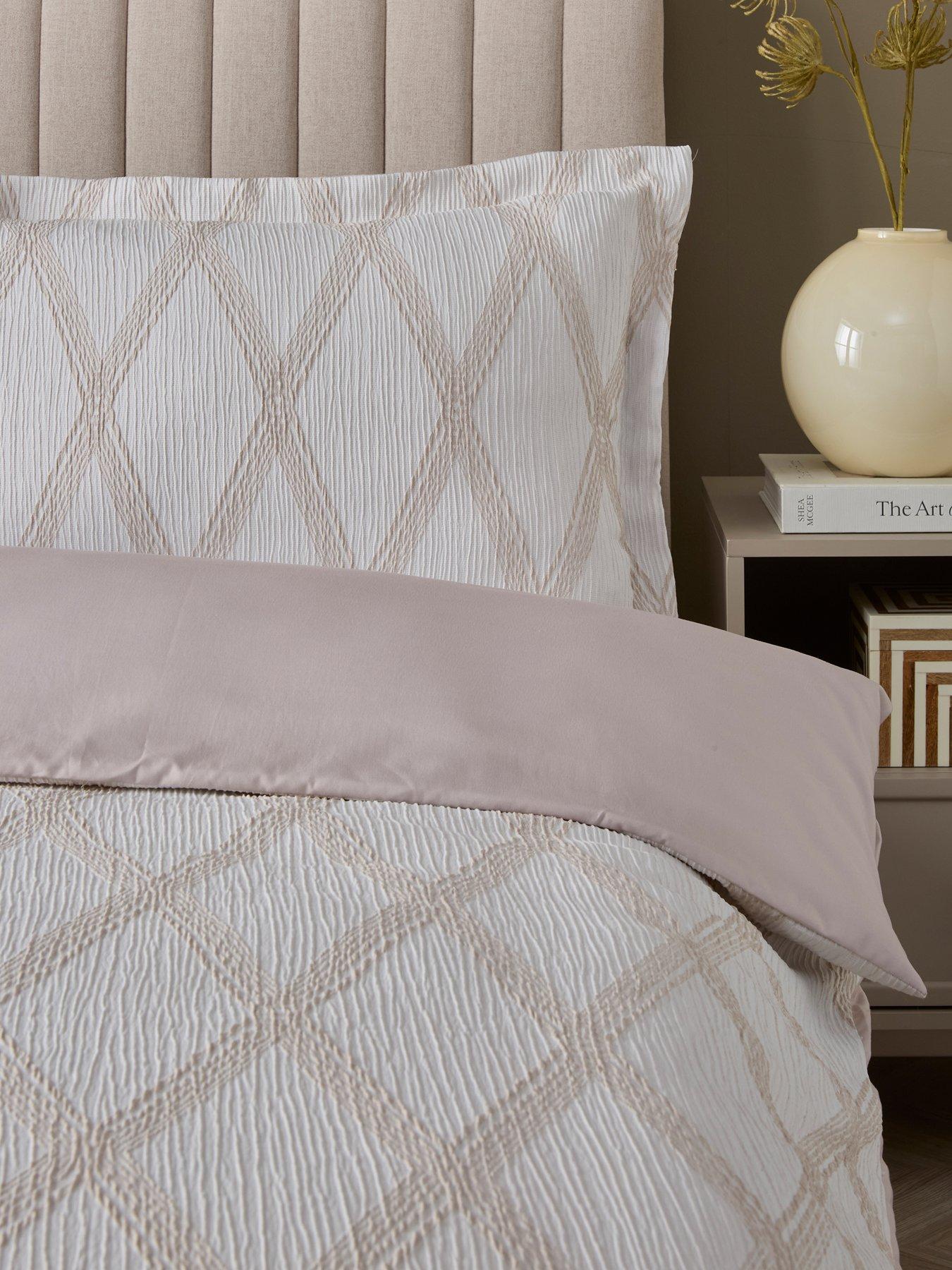 Image 3 of 5 of The Very Collection Diamond Jacquard Duvet Set