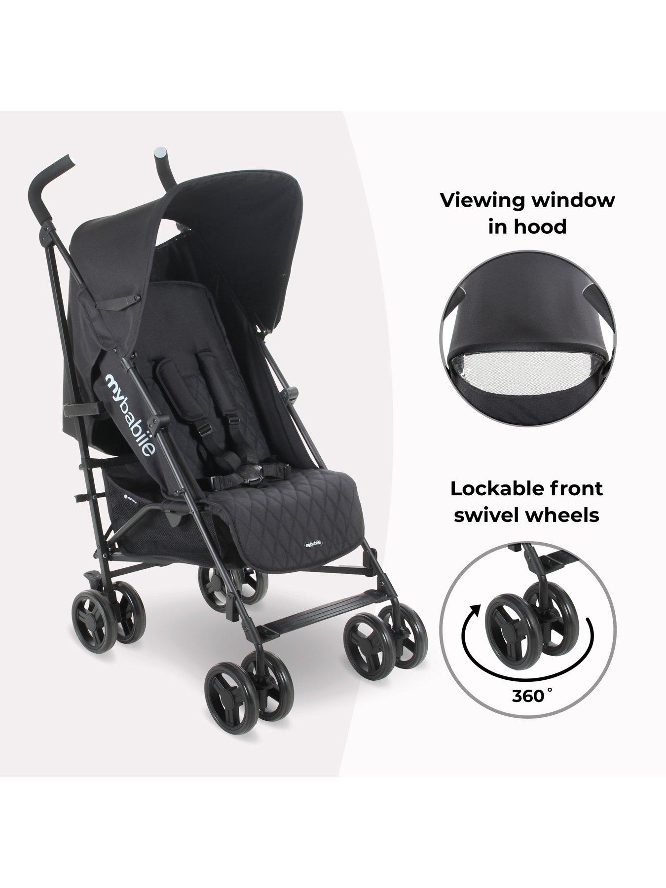 Image 2 of 8 of My Babiie MB01 Lightweight Stroller - Black