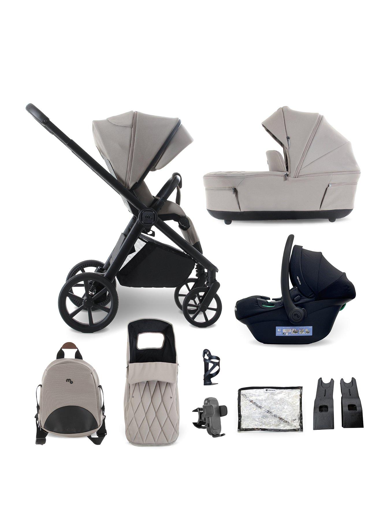 My Babiie MB450 LUXE 3-in-1 Travel System with R129 Car Seat - Mink