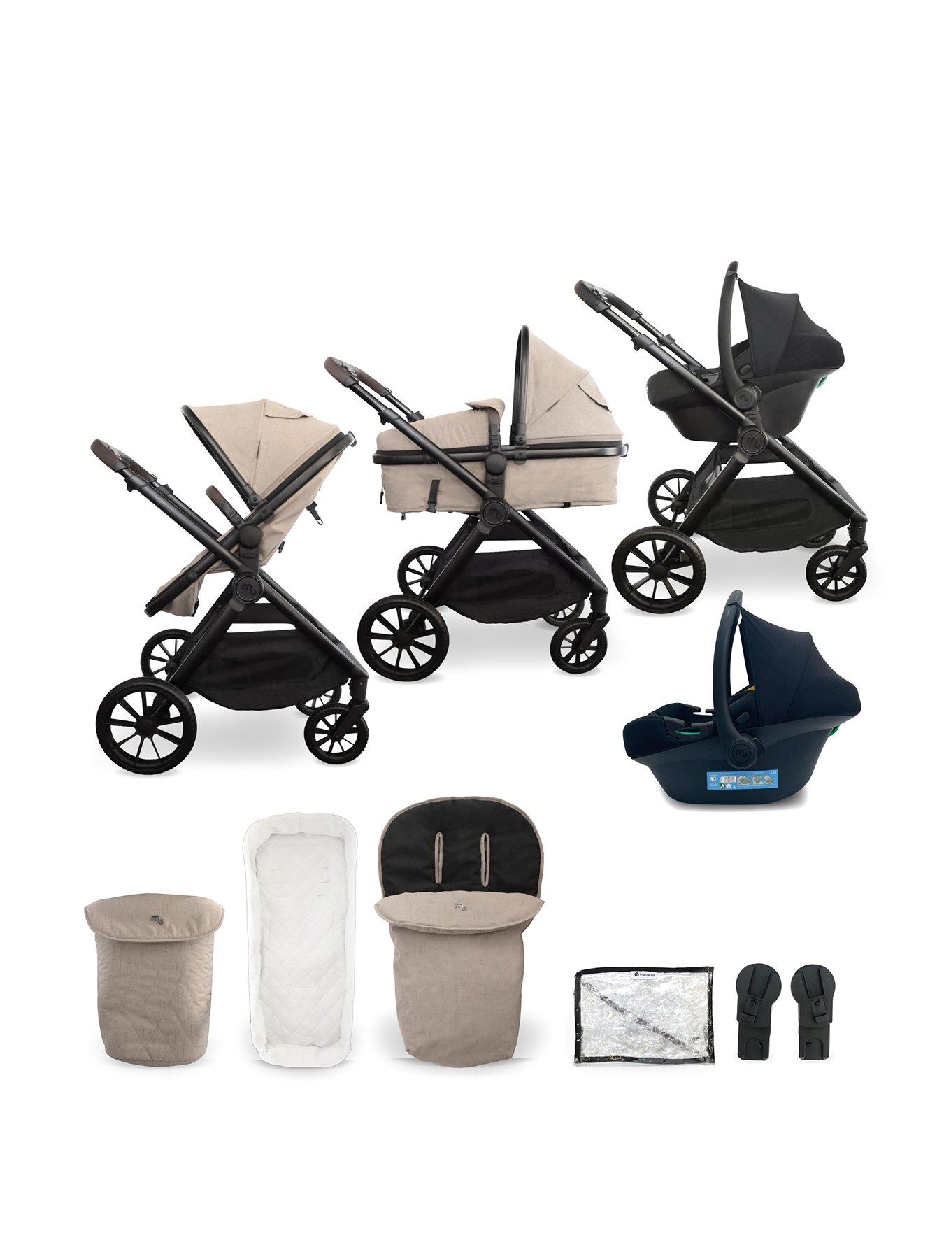 My Babiie MB220 3-in-1 Travel System with R129 Car Seat - Mink
