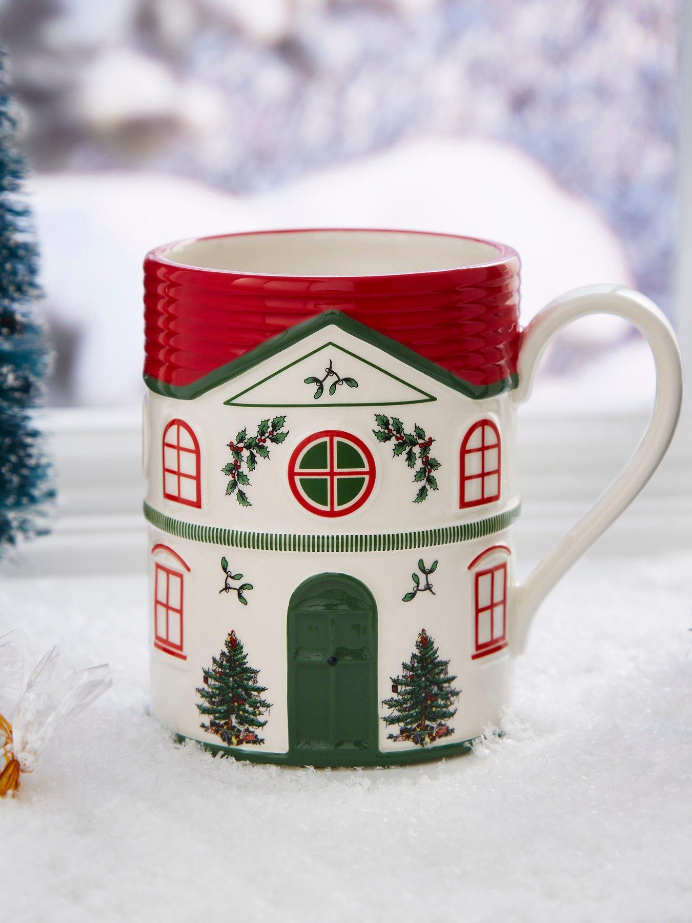 Image 1 of 2 of Spode Christmas Village Mug - Red
