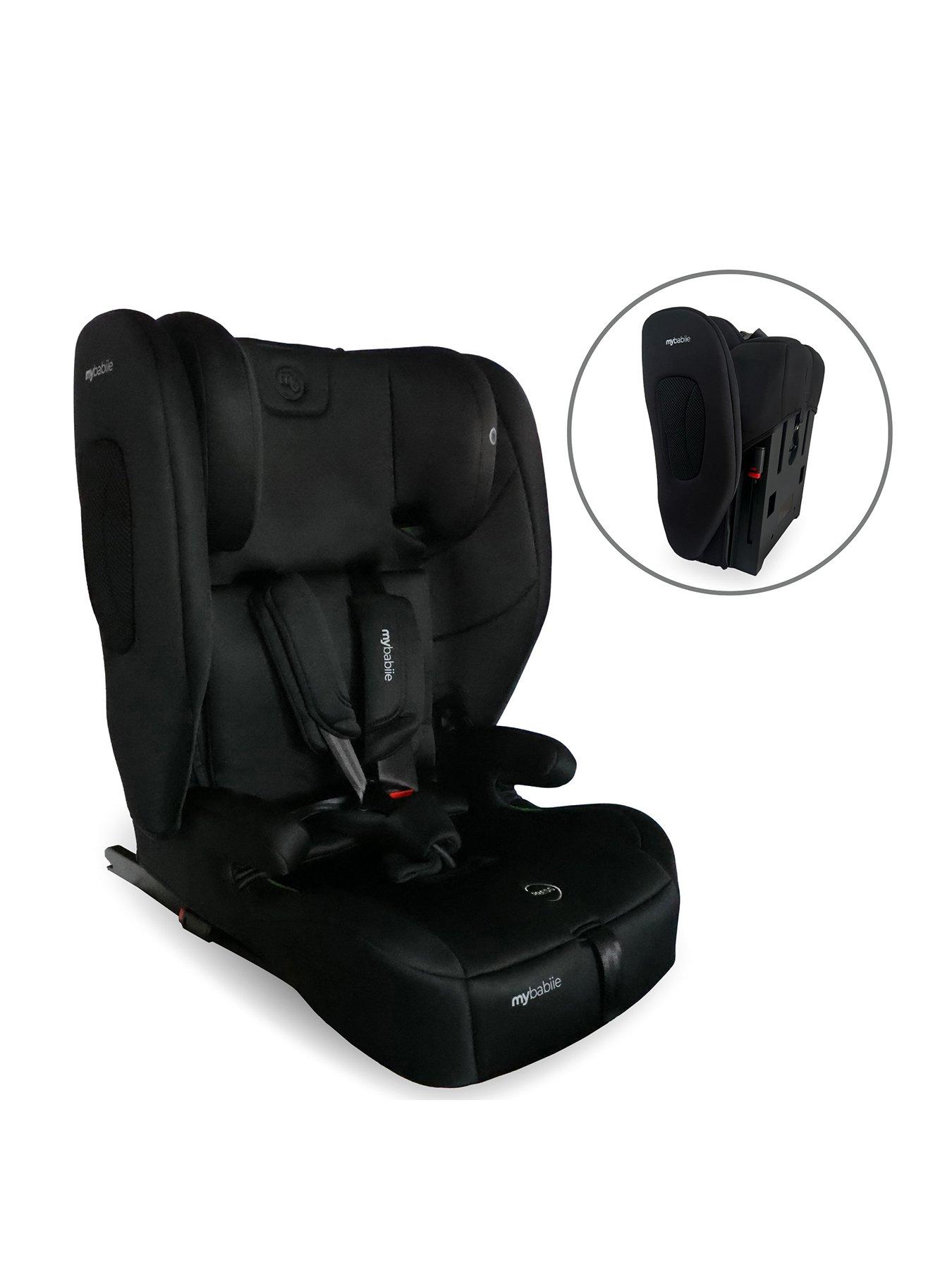My Babiie MBCS80 Toddler to Booster Foldable R129 Car Seat with ISOFIX - Black