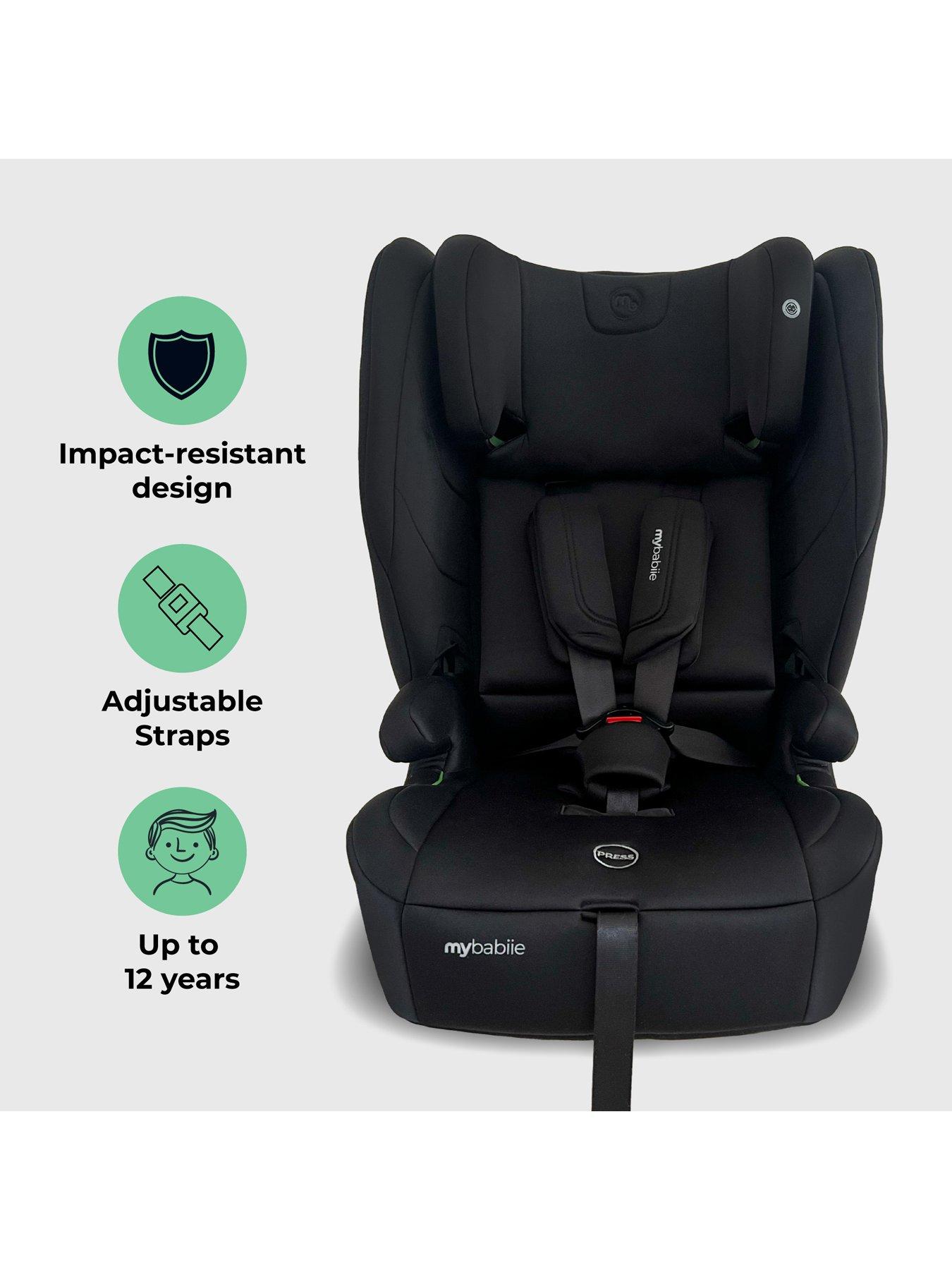 Image 2 of 8 of My Babiie MBCS80 Toddler to Booster Foldable R129 Car Seat with ISOFIX - Black