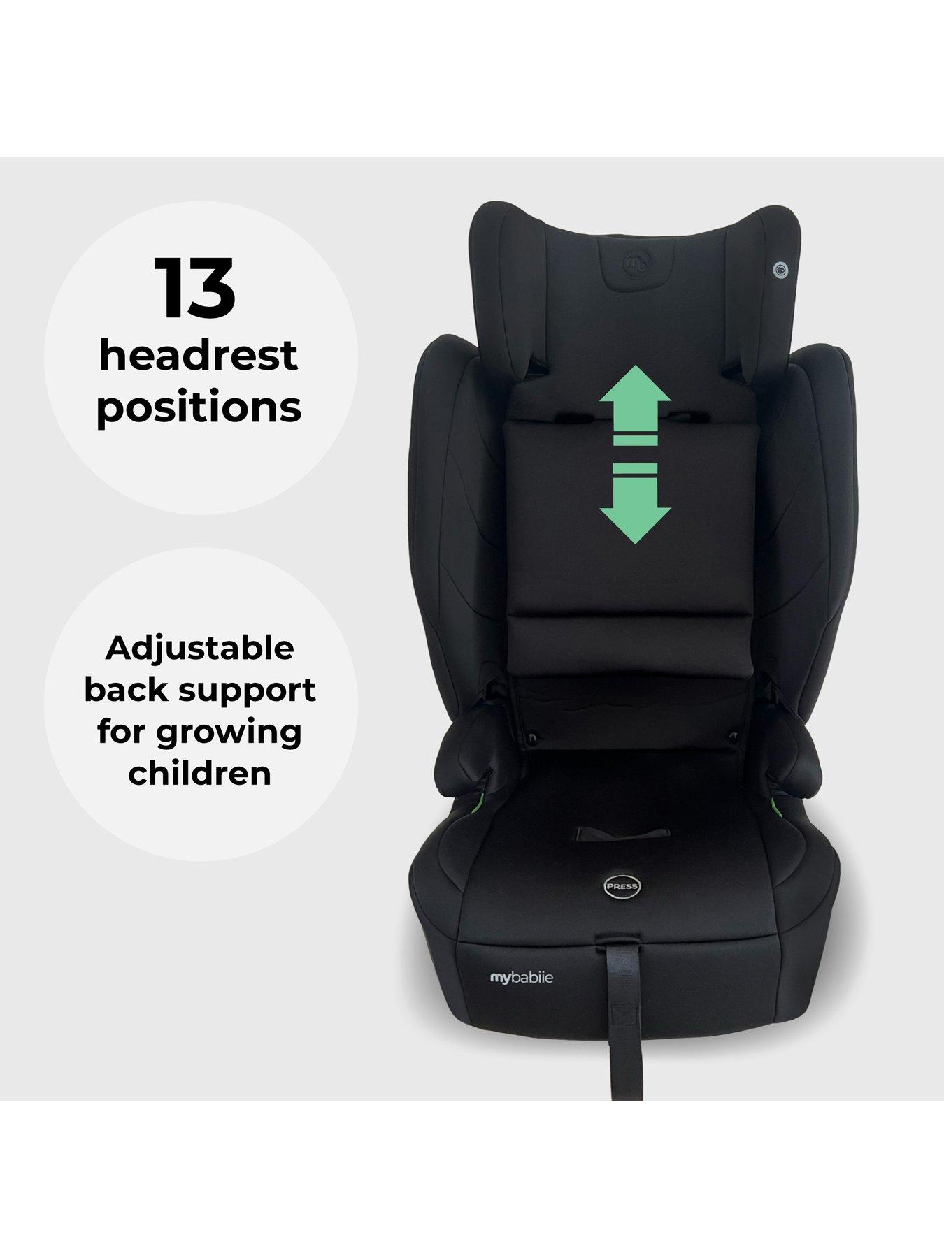 Image 4 of 8 of My Babiie MBCS80 Toddler to Booster Foldable R129 Car Seat with ISOFIX - Black