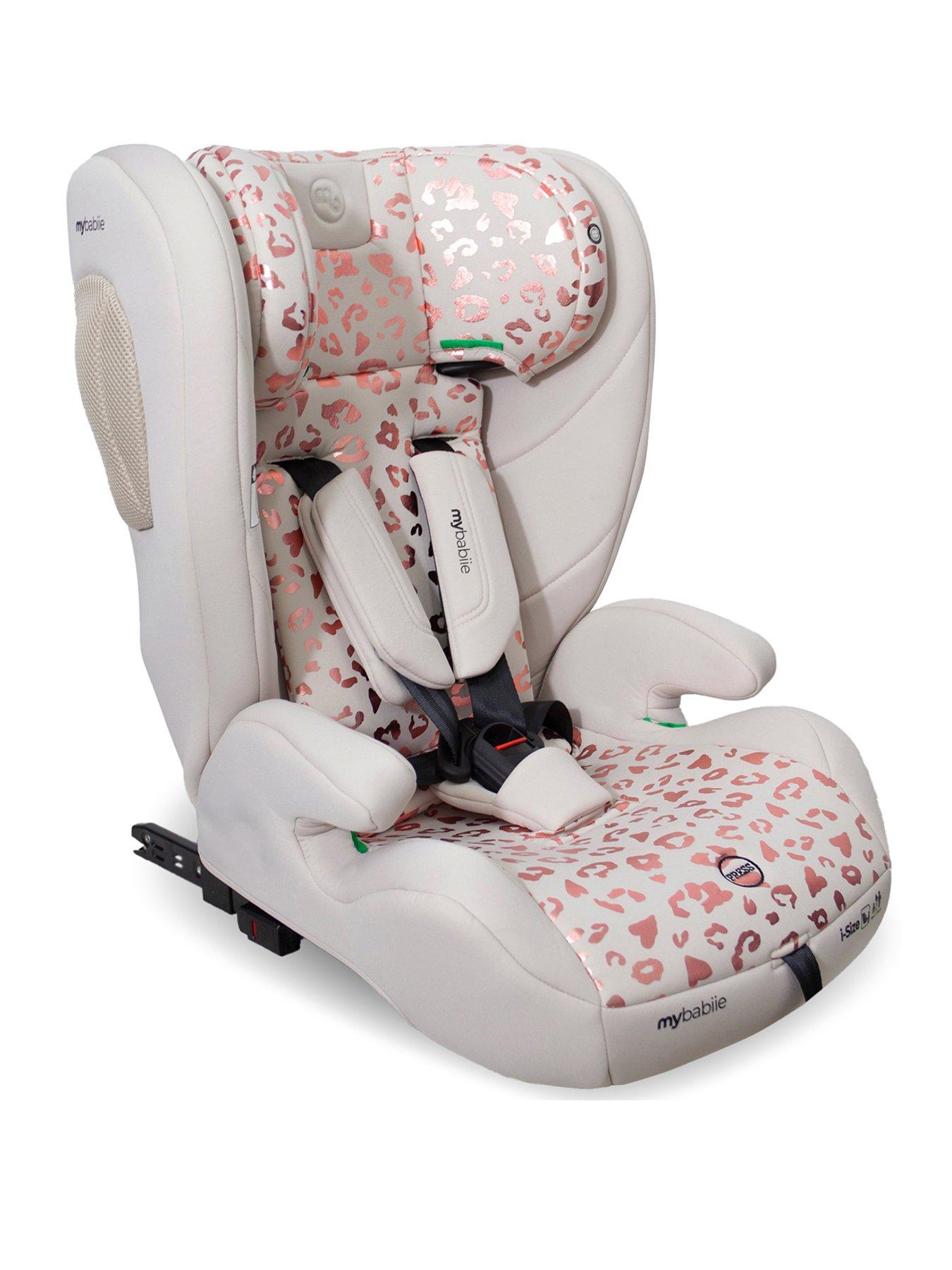 My Babiie MBCS75 Toddler to Booster R129 Car Seat with ISOFIX - Pink Leopard