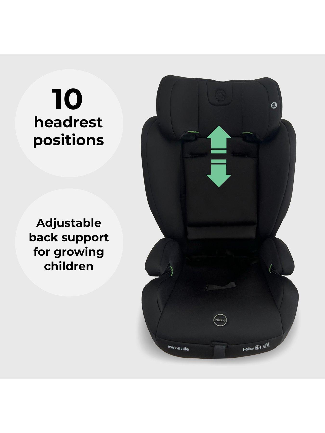 Image 2 of 6 of My Babiie MBCS75 Toddler to Booster R129 Car Seat with ISOFIX - Black