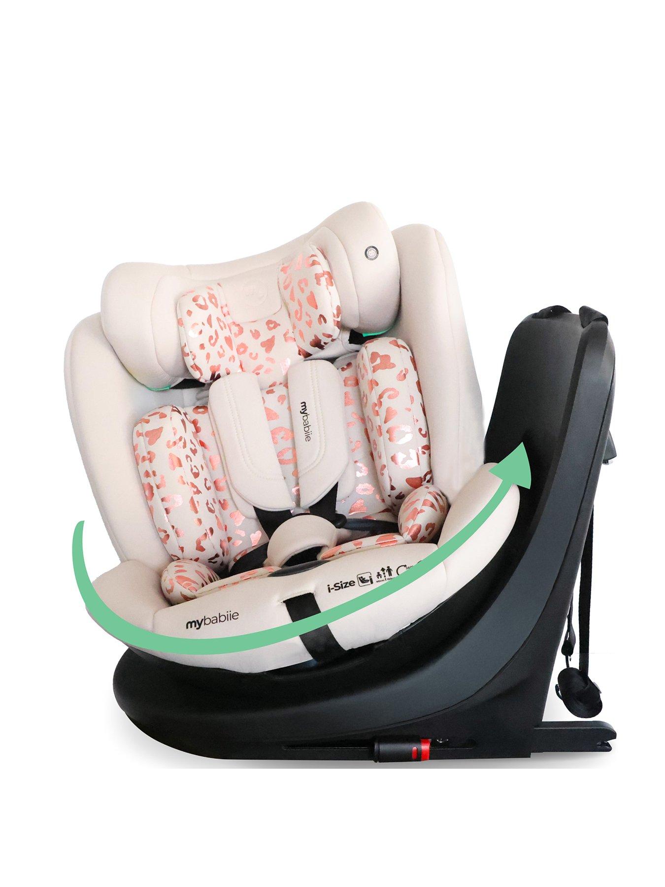 undefined MBCS300 Easy Spin R129 Car Seat with Top Tether - Pink Leopard