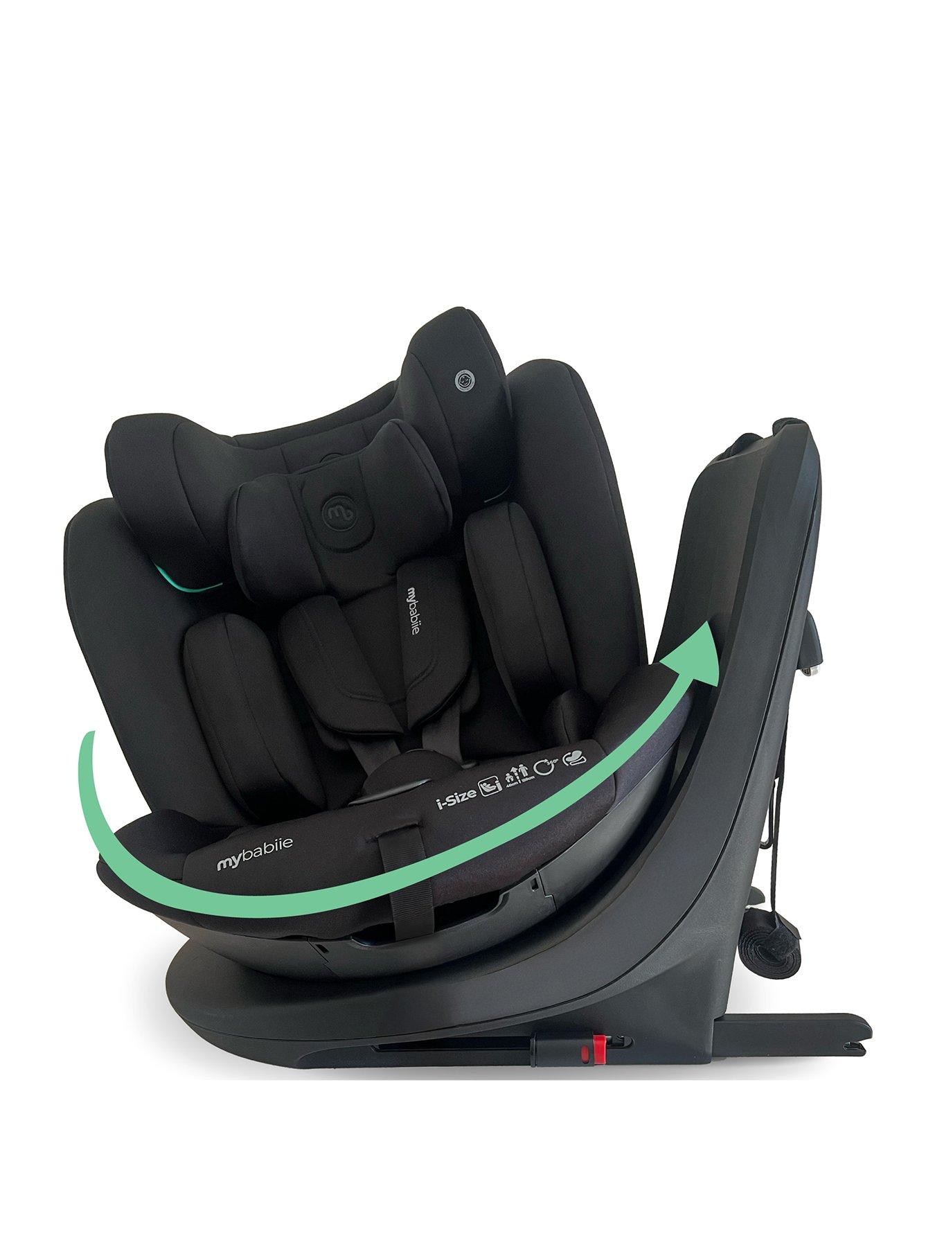 undefined My Babiie MBCS300 Easy Spin R129 Car Seat with Top Tether - Black