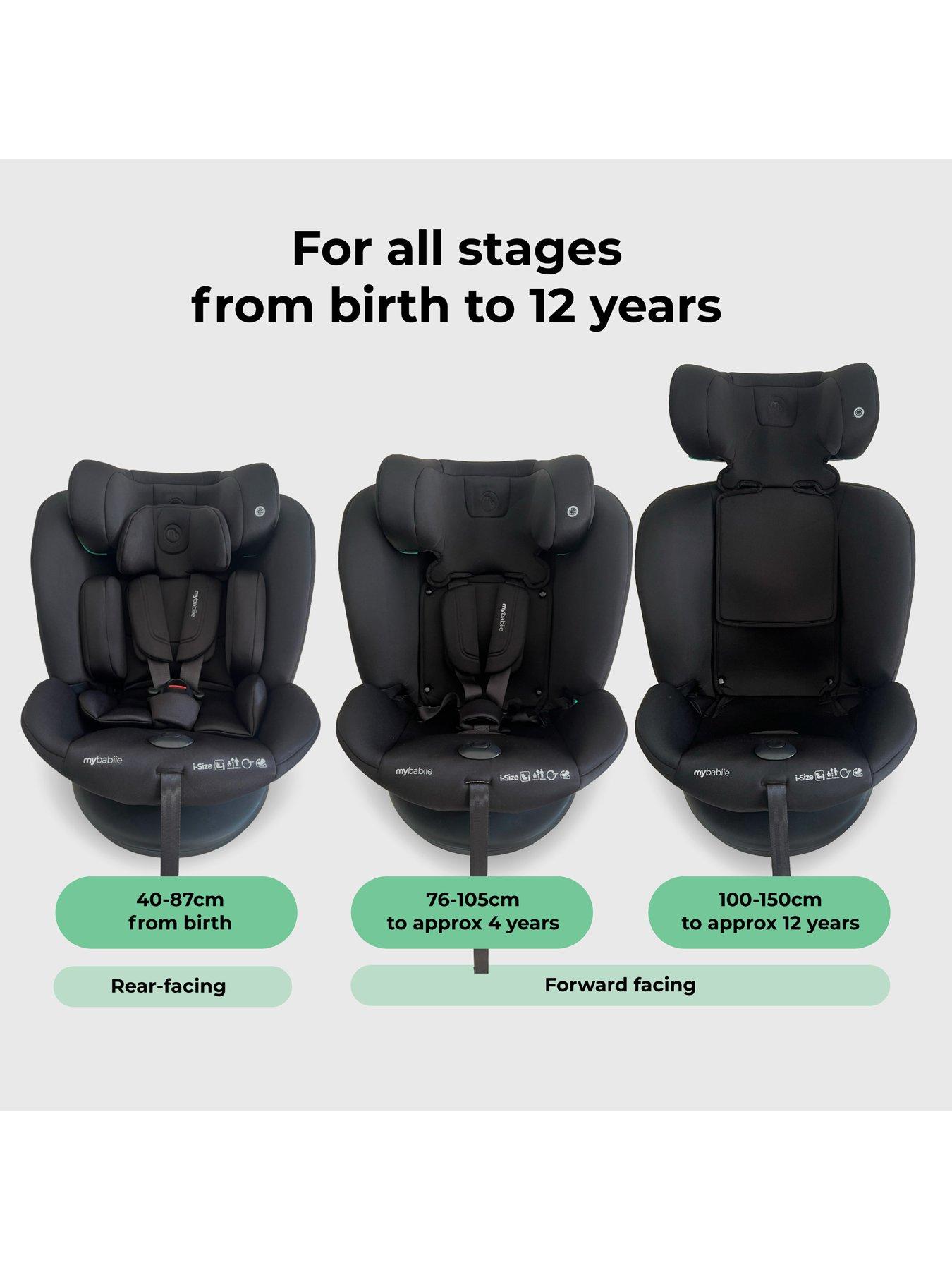 Image 2 of 7 of My Babiie MBCS300 Easy Spin R129 Car Seat with Top Tether - Black