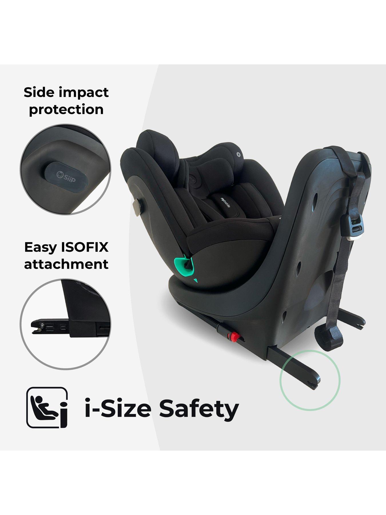 Image 5 of 7 of My Babiie MBCS300 Easy Spin R129 Car Seat with Top Tether - Black