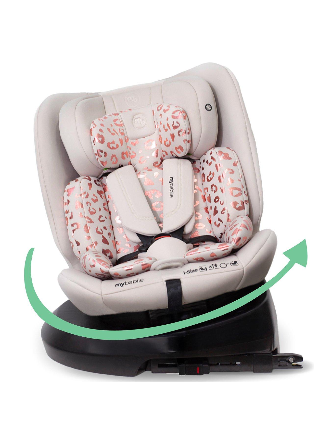 undefined MBCS200 Spin R129 Car Seat with Top Tether - Pink Leopard