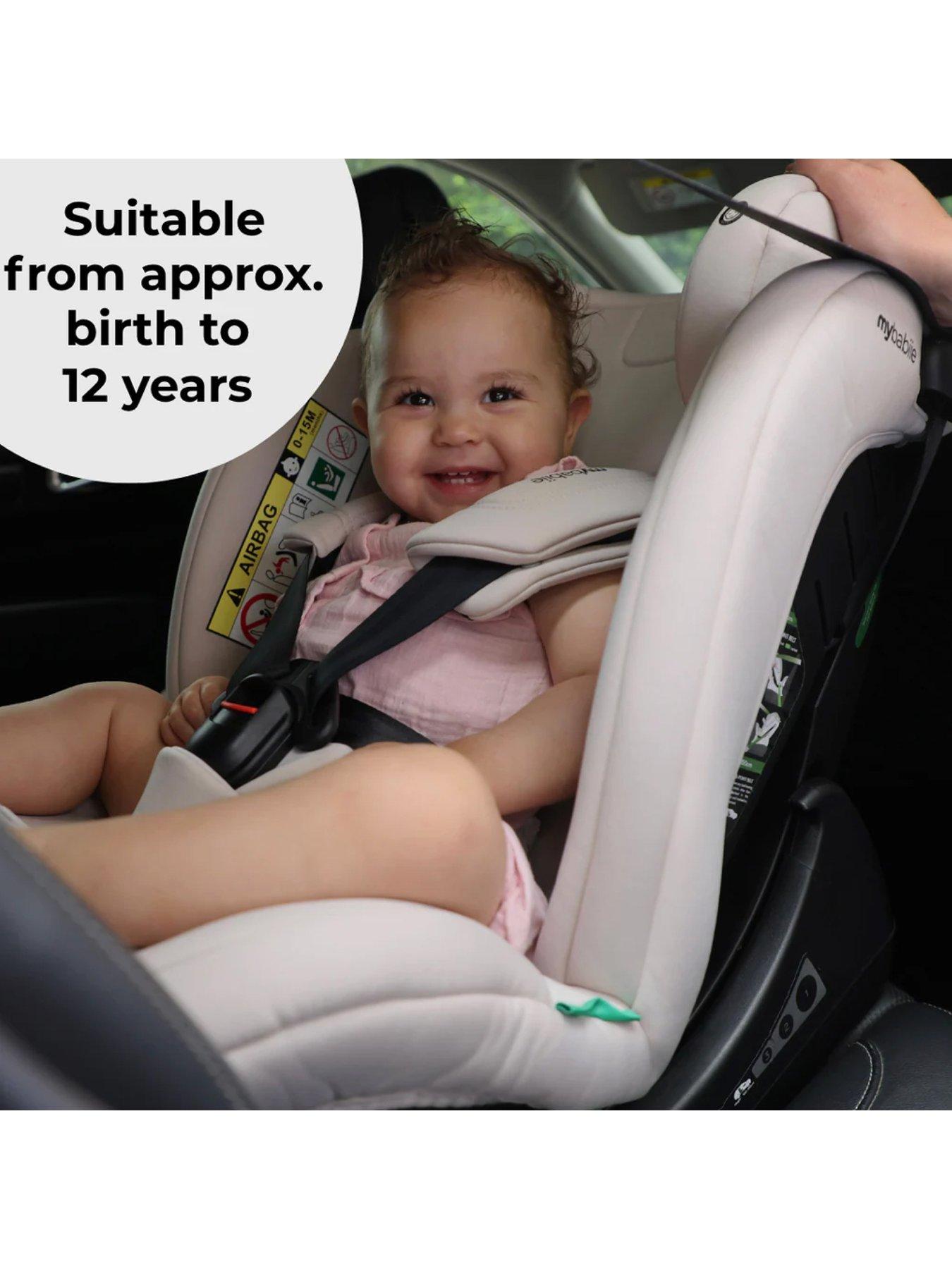 Image 6 of 8 of My Babiie MBCS200 Spin R129 Car Seat with Top Tether - Pink Leopard