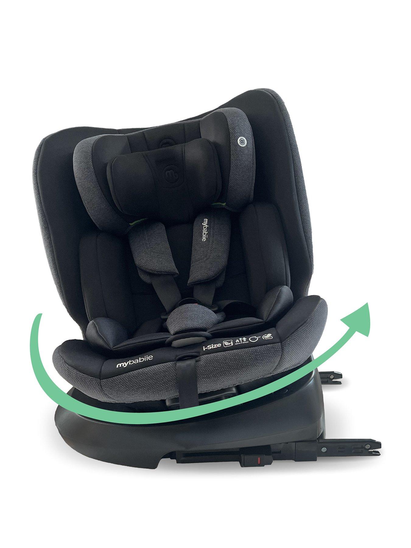 My Babiie MBCS200 Spin R129 Car Seat with Top Tether - Black