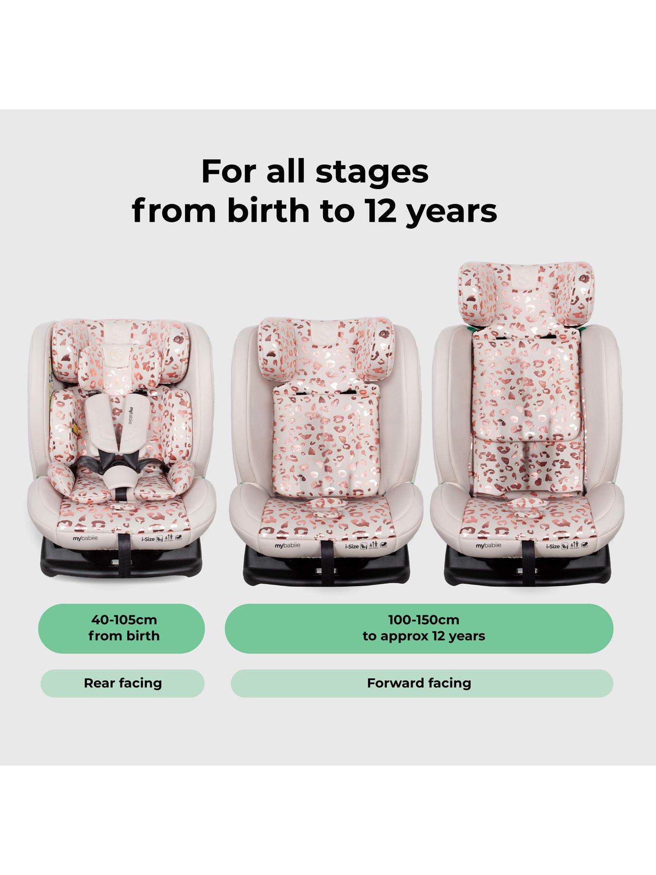 Image 3 of 8 of My Babiie MBCS100 2-in-1 Convertible R129 Car Seat - Pink Leopard