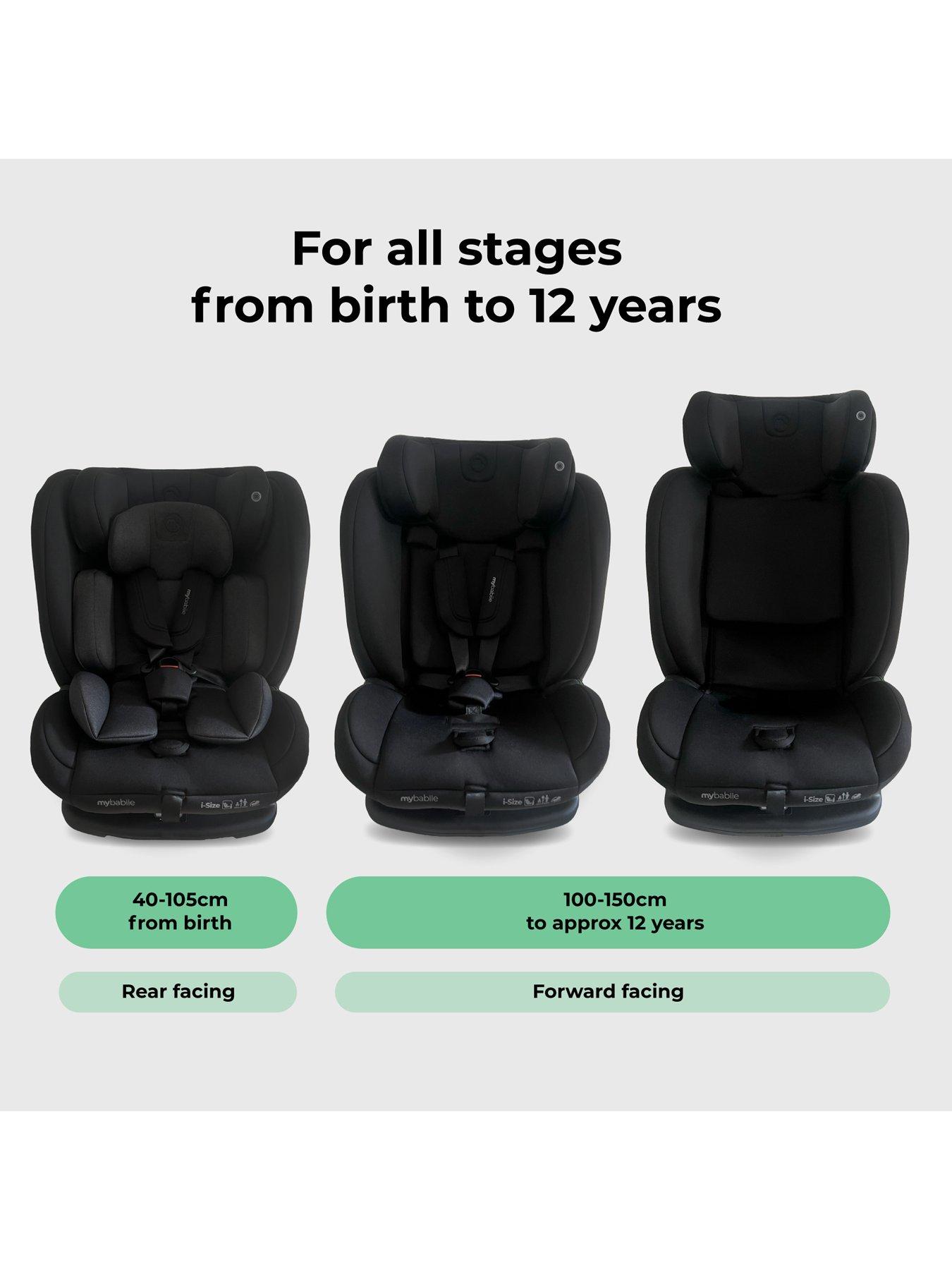 Image 2 of 8 of My Babiie MBCS100 2-in-1 Convertible R129 Car Seat - Black