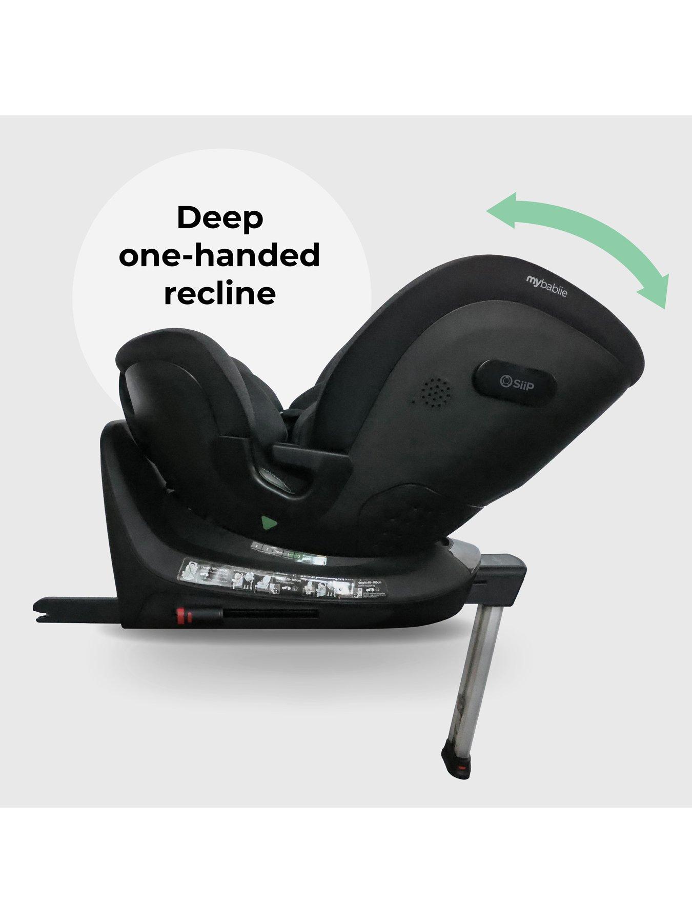 Image 2 of 8 of My Babiie MBCS400 Spin R129 Car Seat with Support Leg - Black