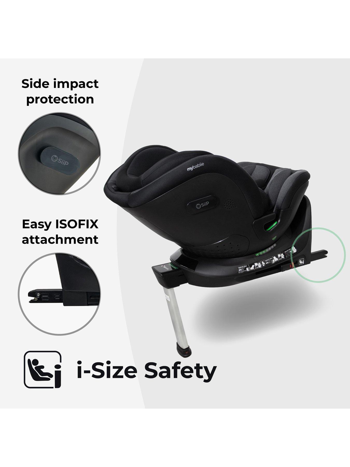 Image 4 of 8 of My Babiie MBCS400 Spin R129 Car Seat with Support Leg - Black