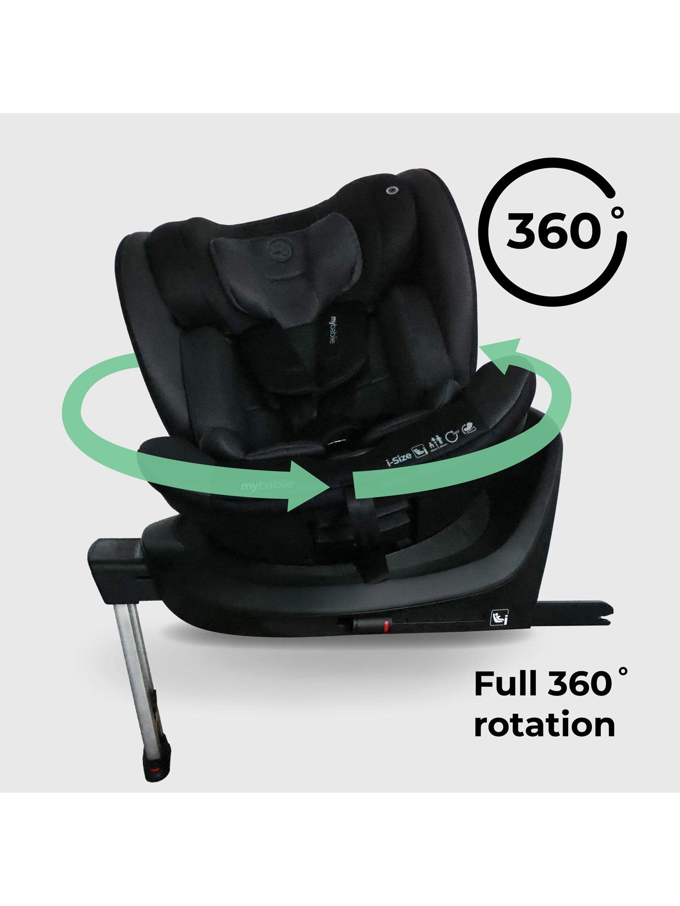 Image 5 of 8 of My Babiie MBCS400 Spin R129 Car Seat with Support Leg - Black