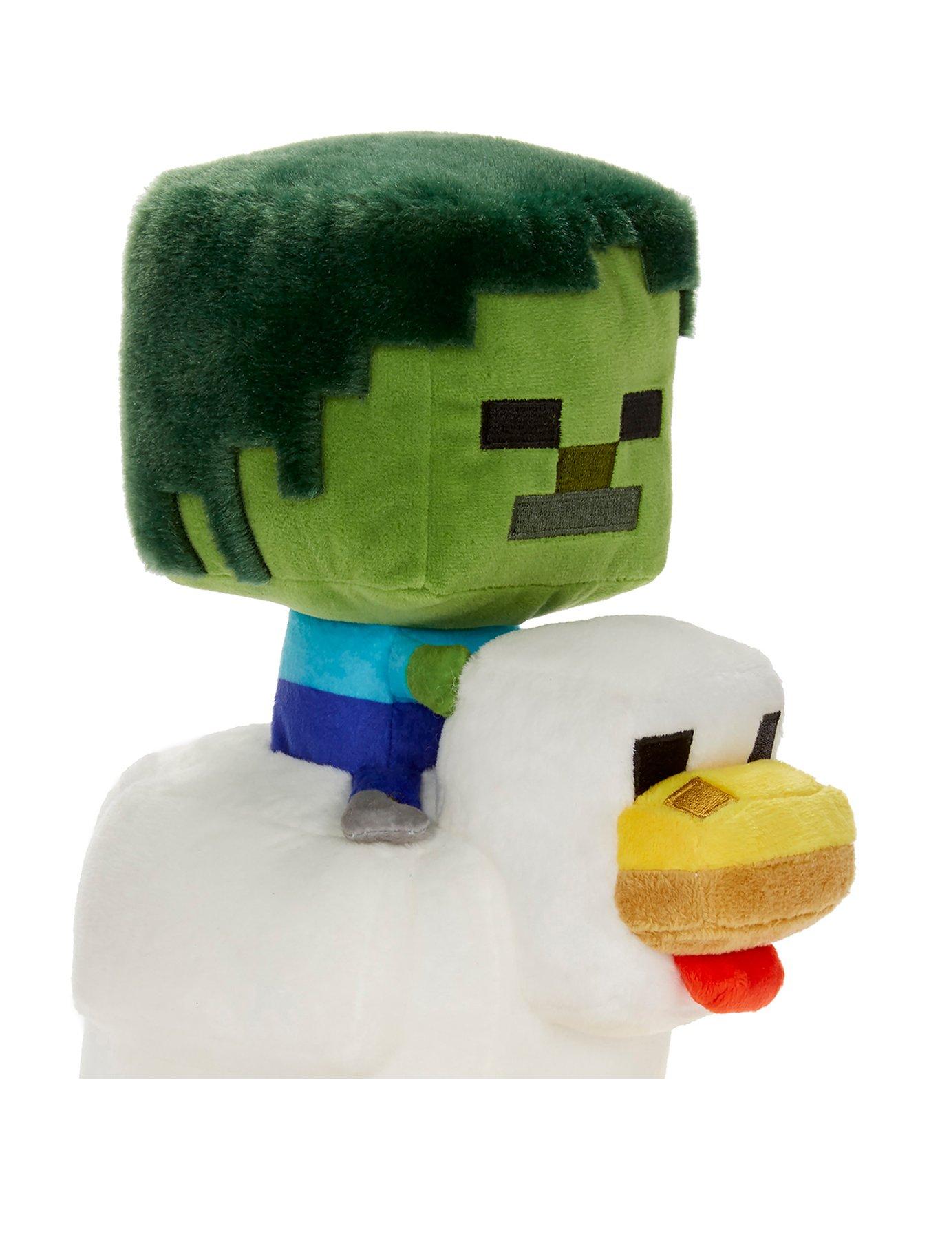 Image 1 of 5 of Minecraft Deluxe 8' Zombie Chicken Jockey Plush
