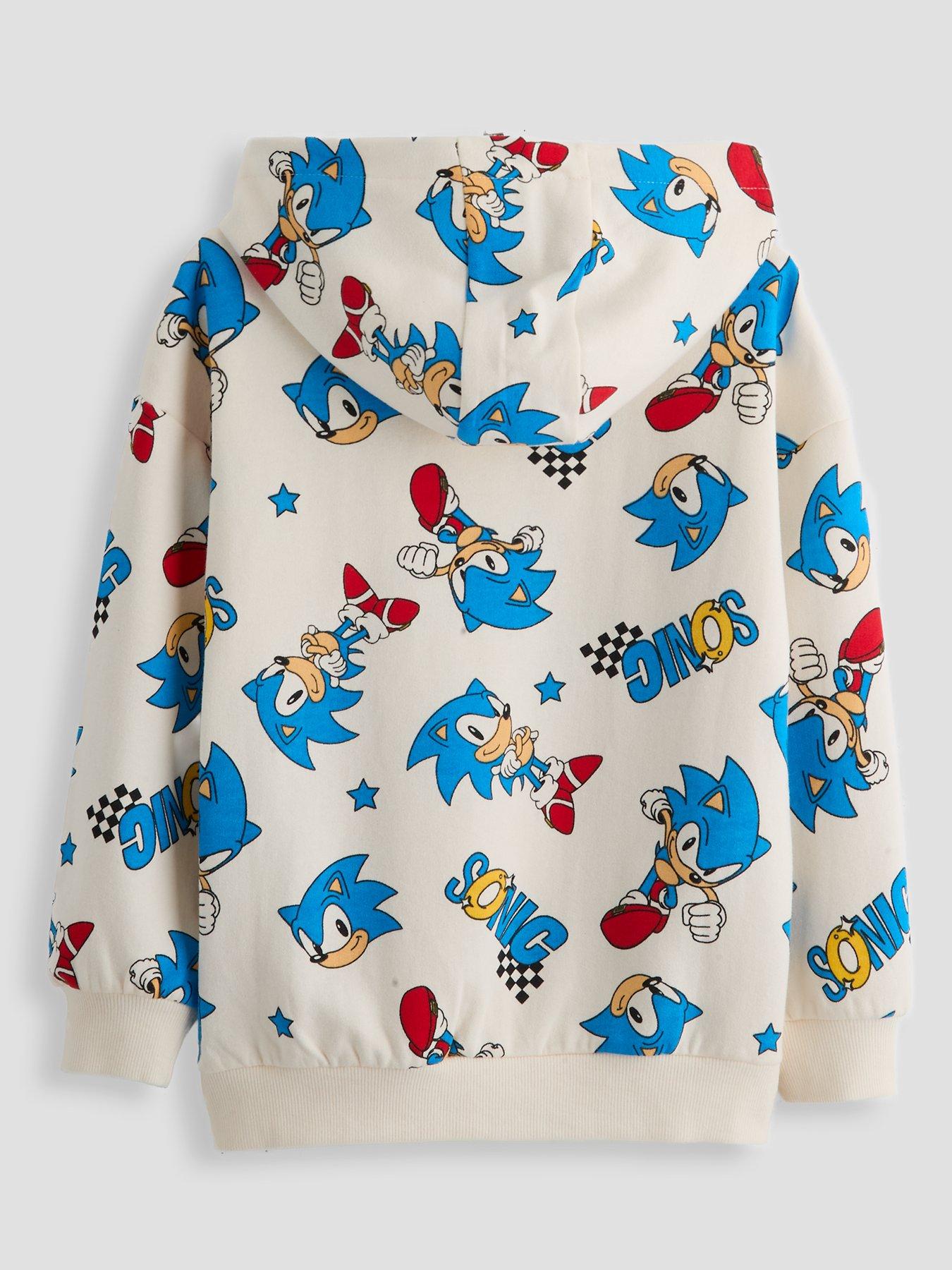 Image 2 of 5 of The Very Collection Sonic Zip Through Hoodie - Cream