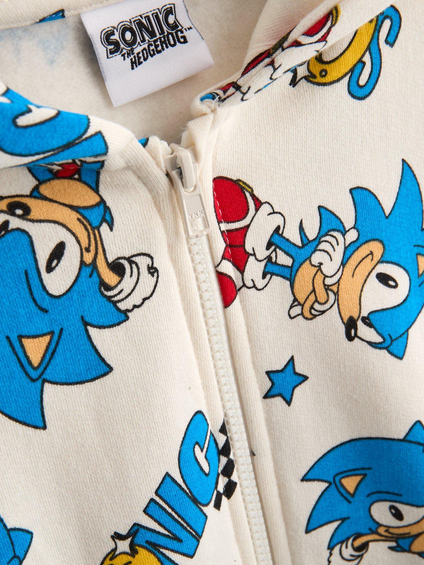 Image 3 of 5 of The Very Collection Sonic Zip Through Hoodie - Cream
